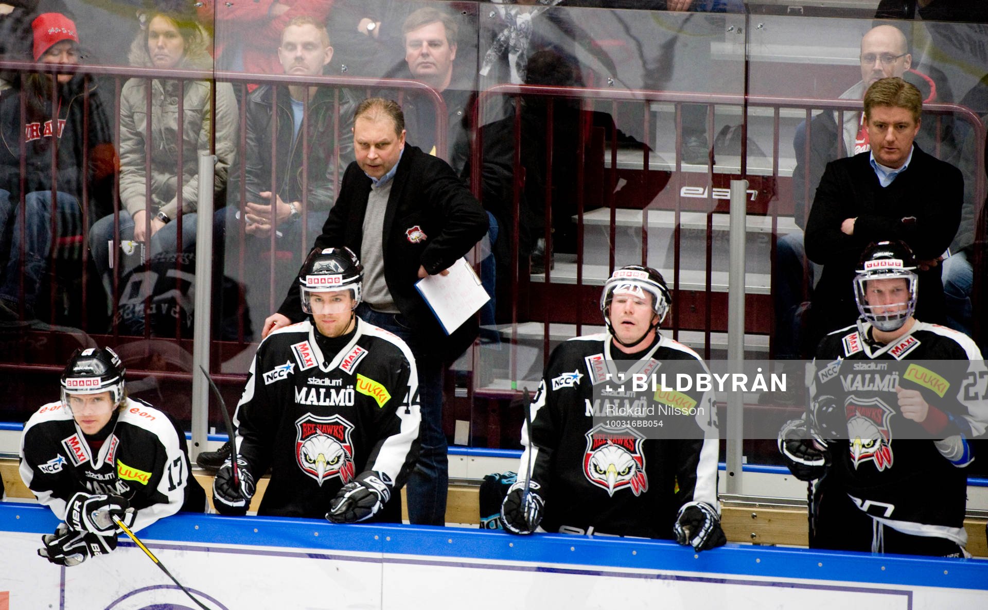 Göran Karlström och Robert Olsson, tränare, Malmö