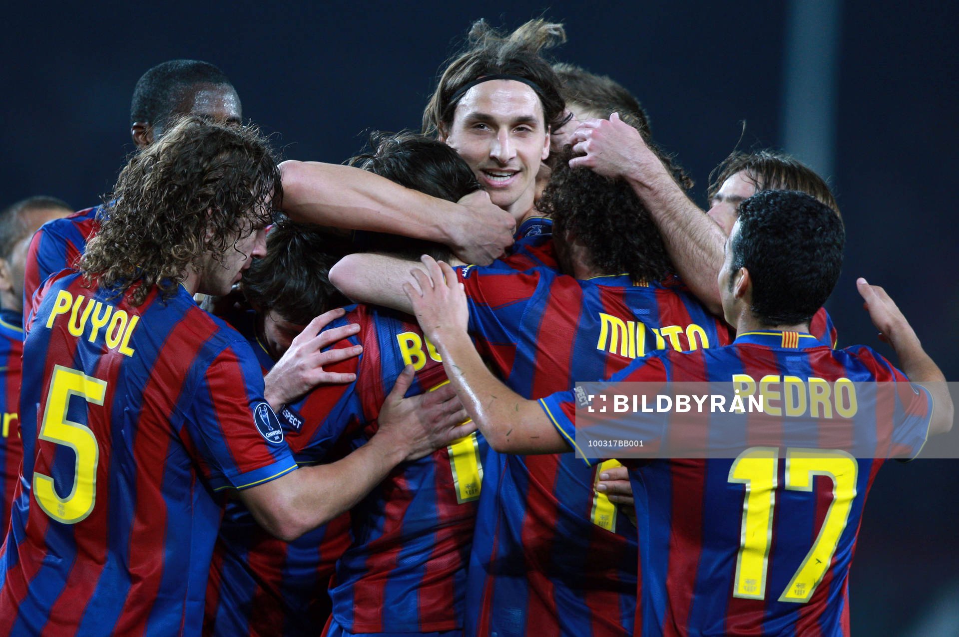  Zlatan Ibrahimovic, Barcelona, glädje, jubel.