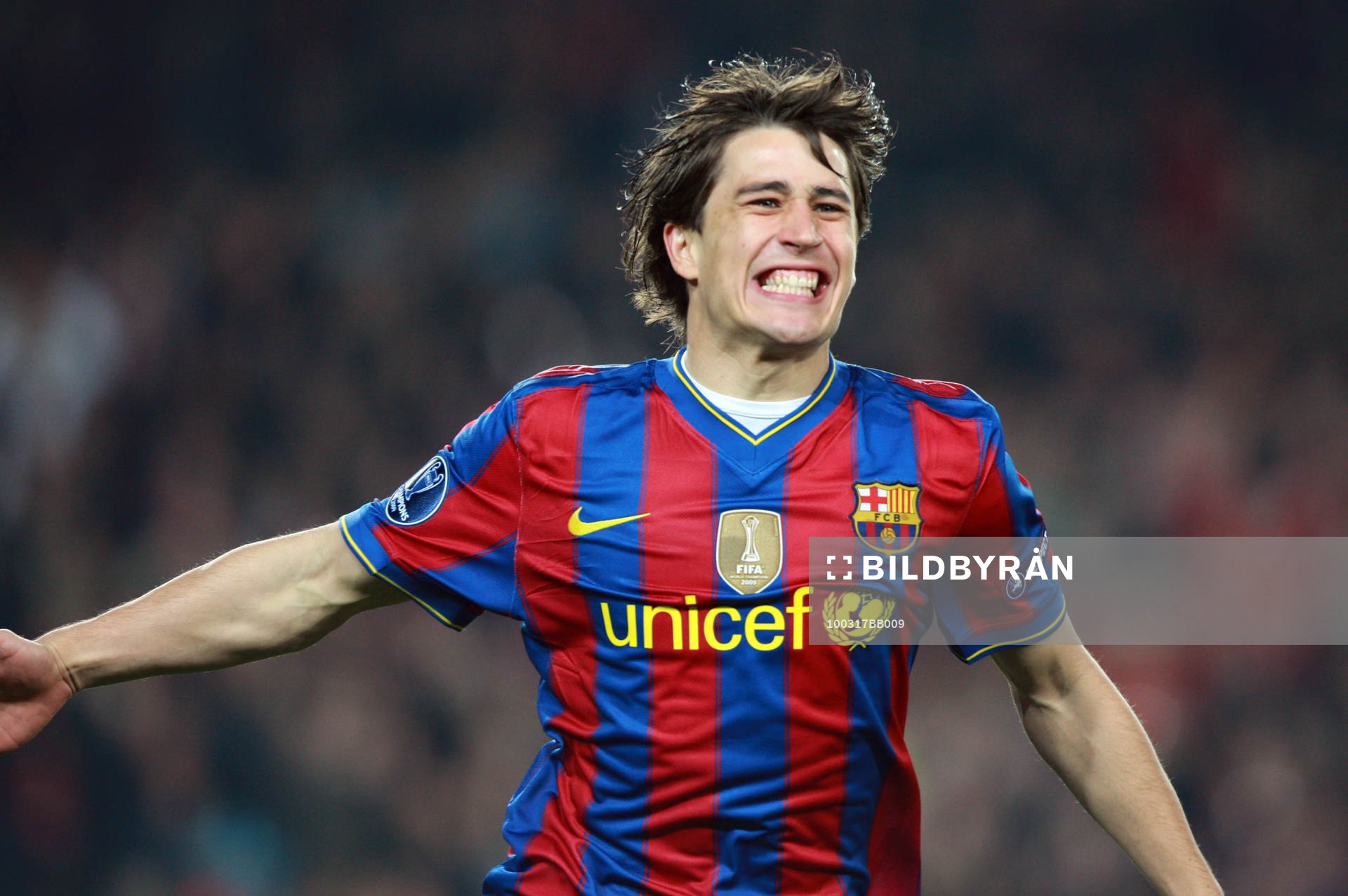  Bojan Krkic, Barcelona, glädje, jubel.