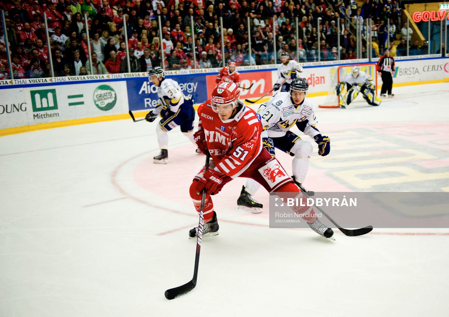 Anton Lander, Timrå och Pasi Puistola, HV71