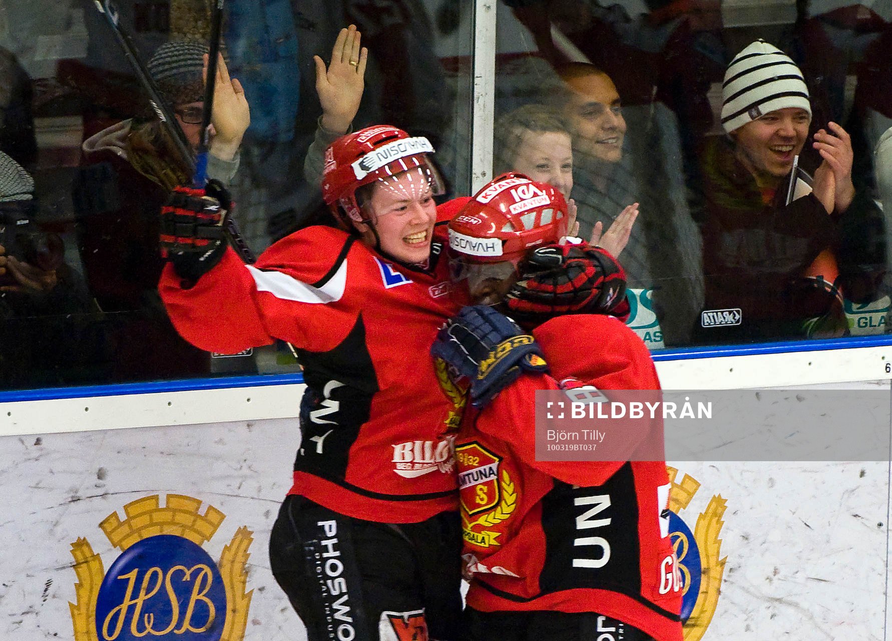 Kim Karlsson och Carl Gustafsson, Almtuna (jubel)
