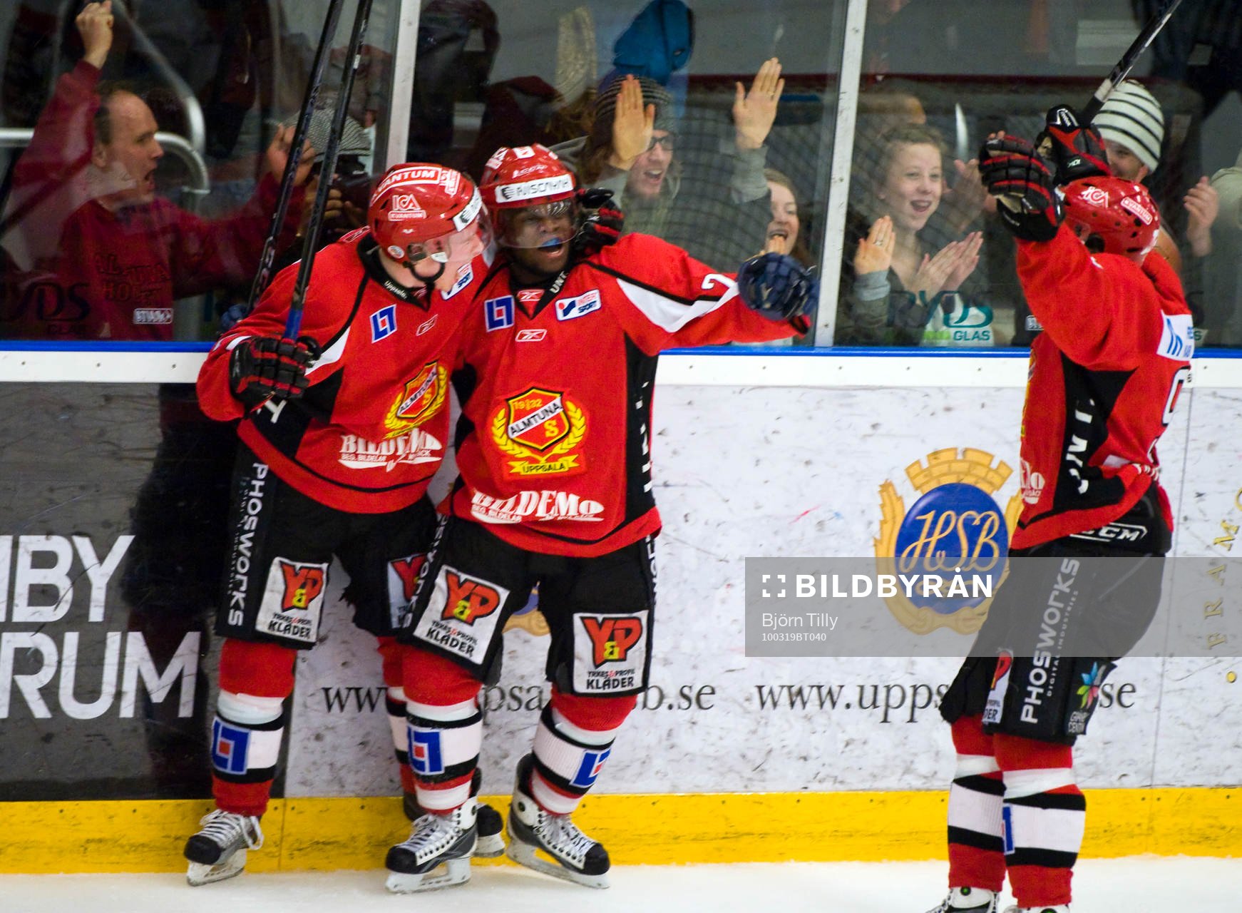 Kim Karlsson och Carl Gustafsson, Almtuna (jubel)