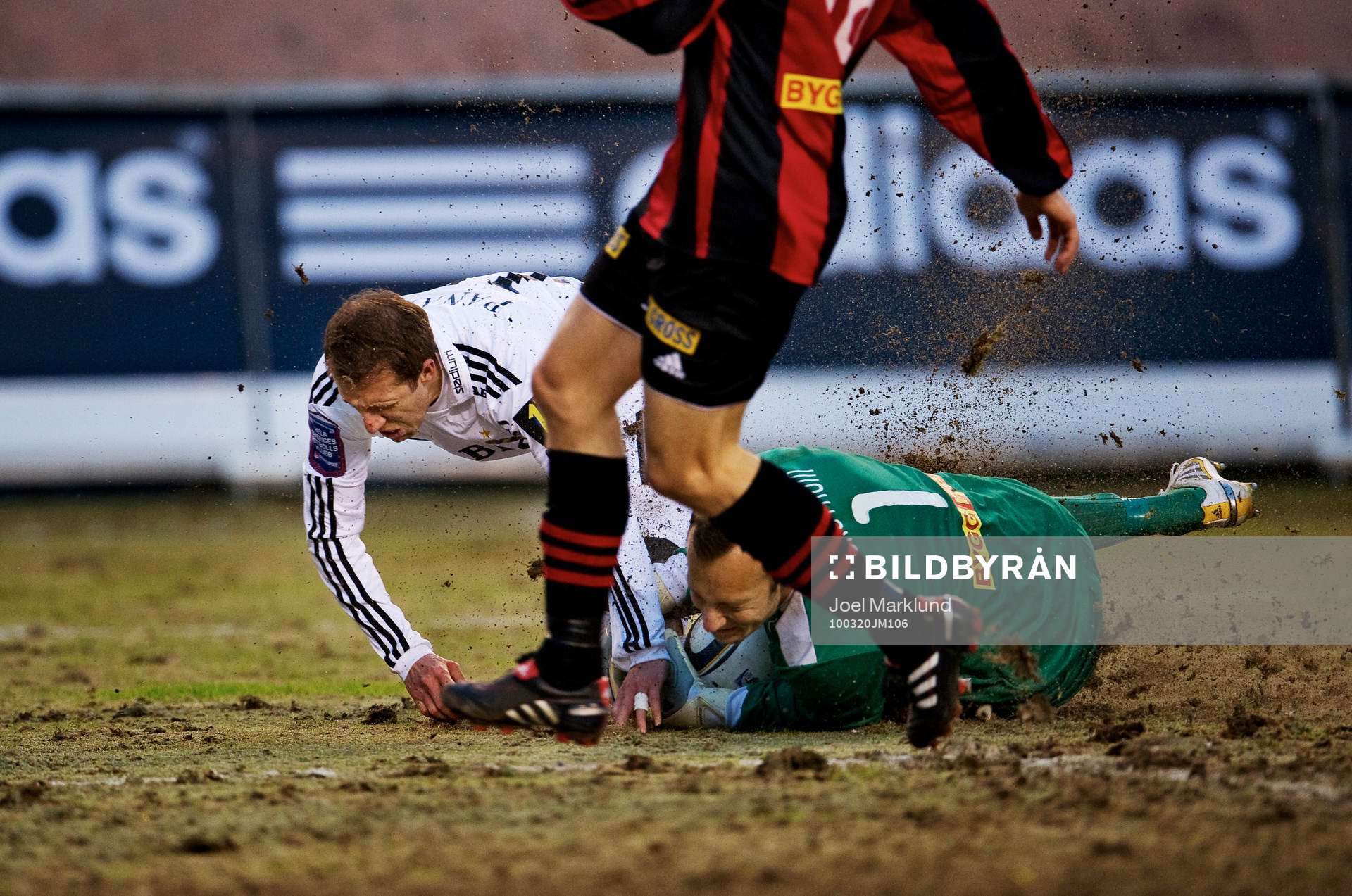 Kenny Pavey, AIK och Benny Lekström, målvakt,