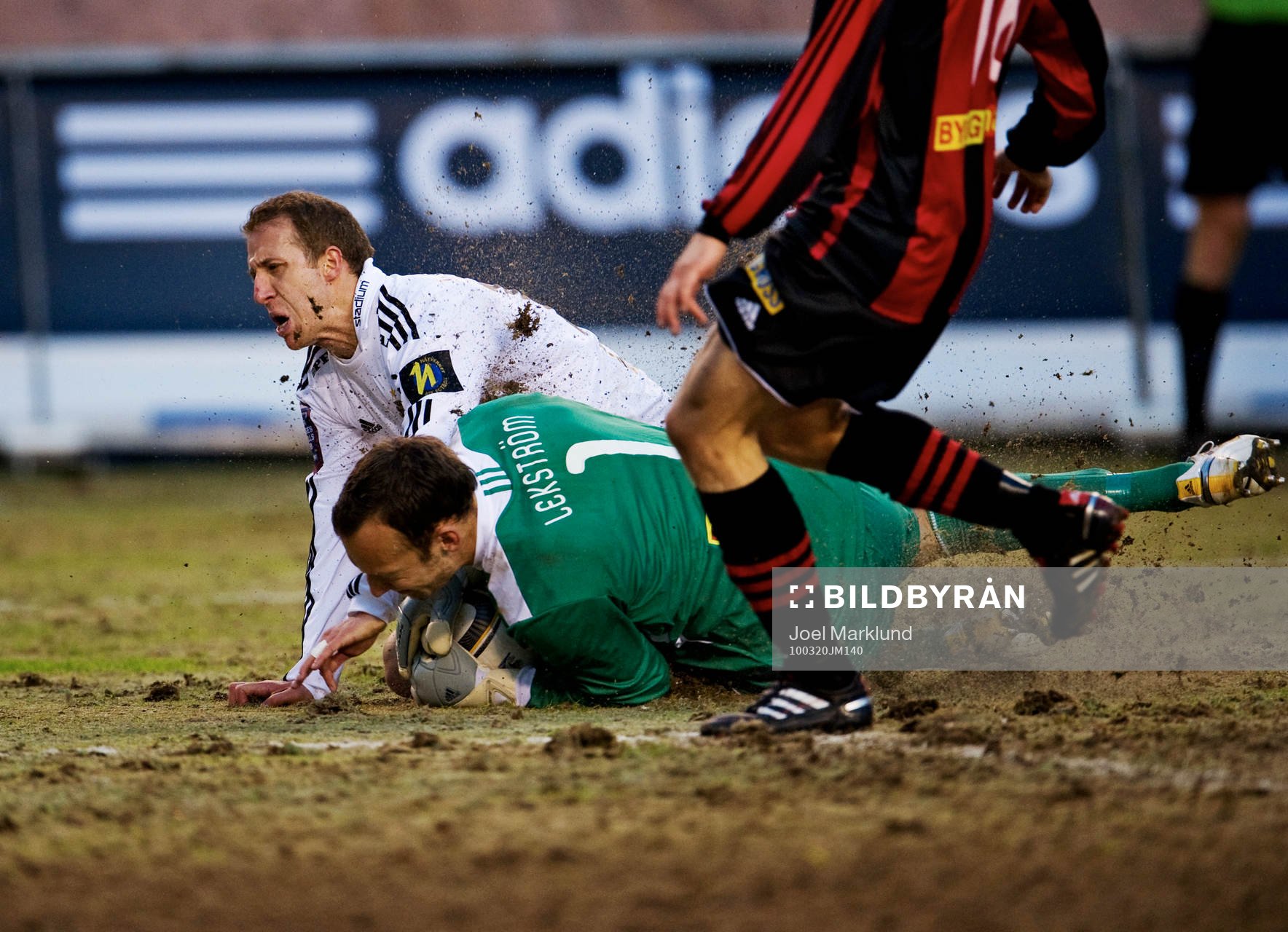 Kenny Pavey, AIK och Benny Lekström, målvakt,