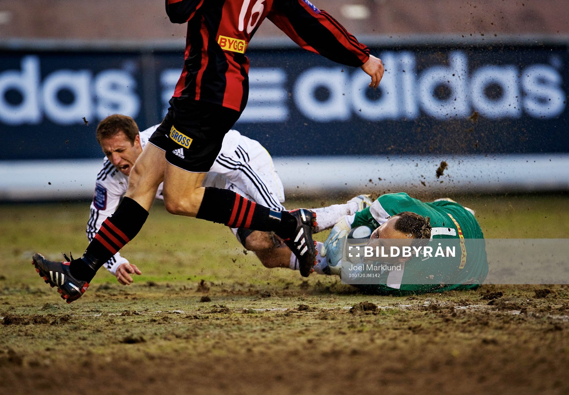 Kenny Pavey, AIK och Benny Lekström, målvakt,