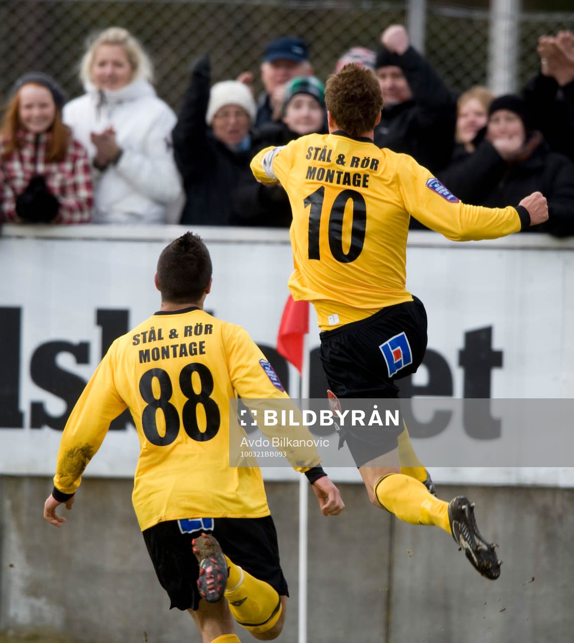 Marcus Ekenberg och Moestafa El Kabir, Mjällby (Jubel)
