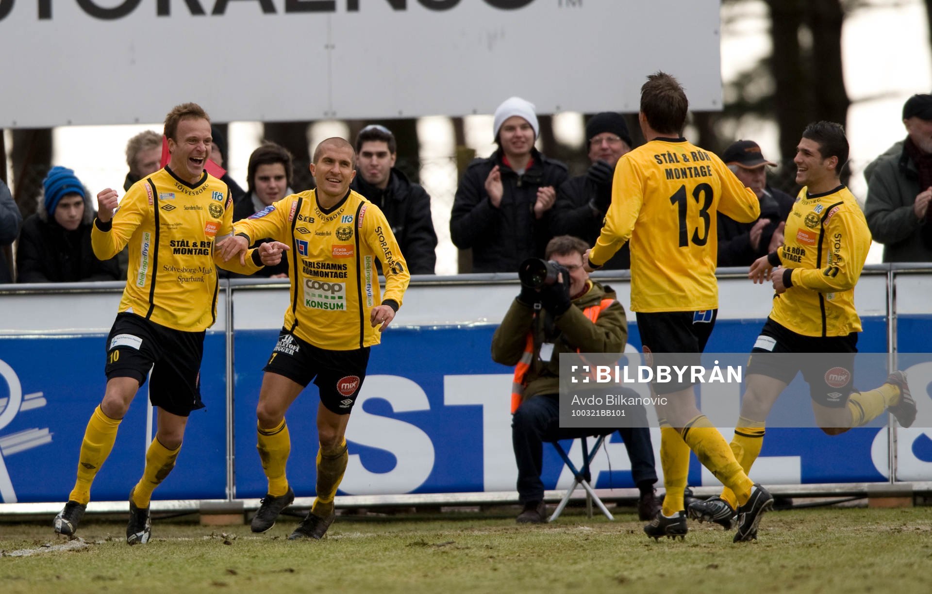 Marcus Ekenberg, Johan Svensson, Mjällby, jubel