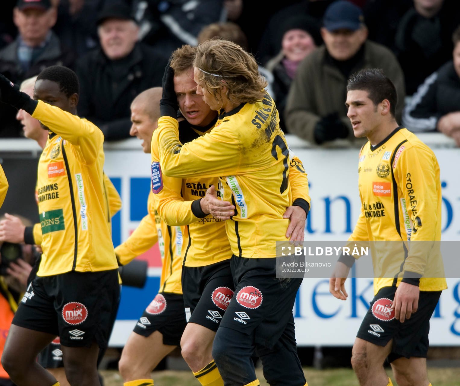 Marcus Ekenberg och Tobias Grahn, Mjällby (Jubel)