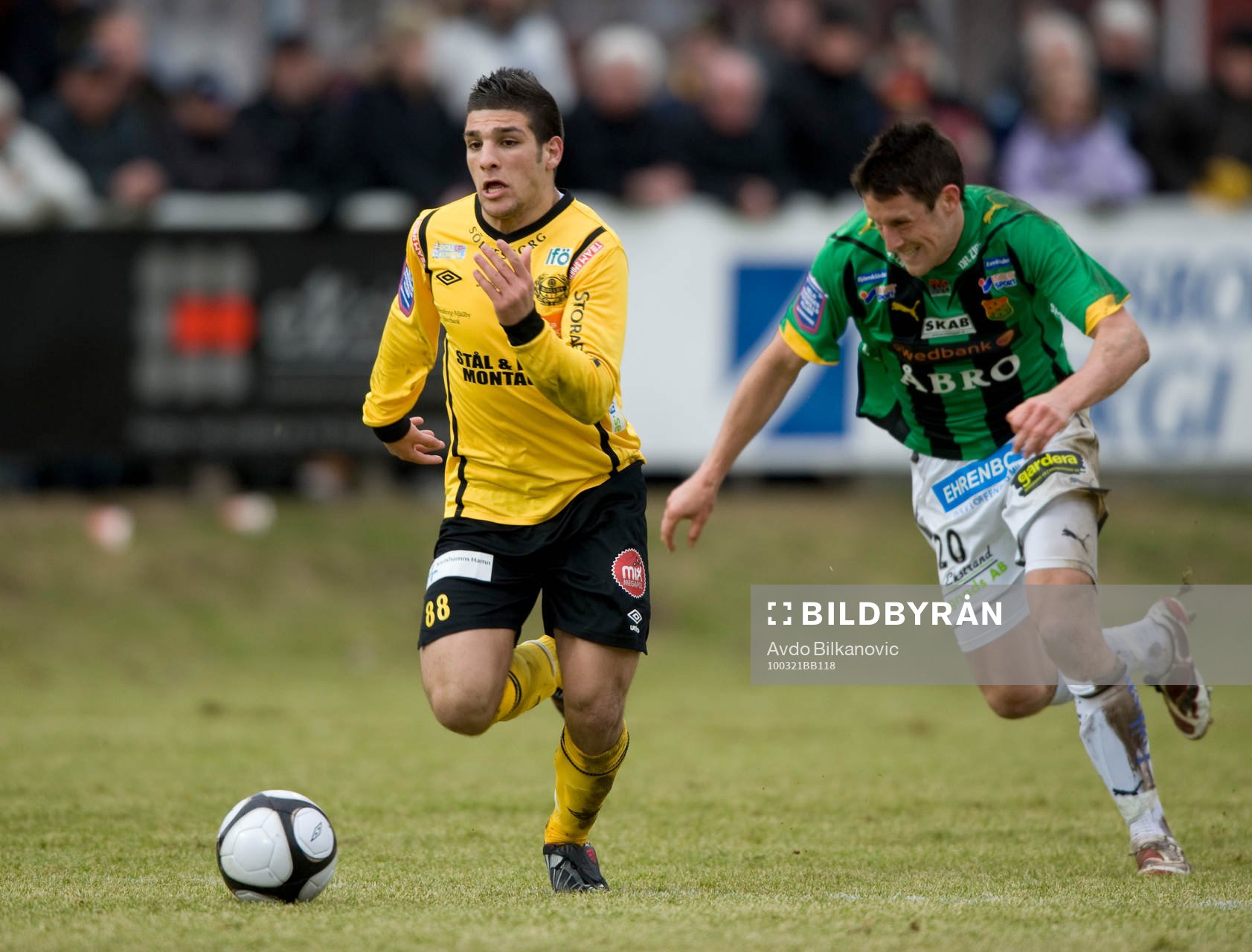 Moestafa El Kabir, Mjällby  och Kenneth Gustafsson, GAIS