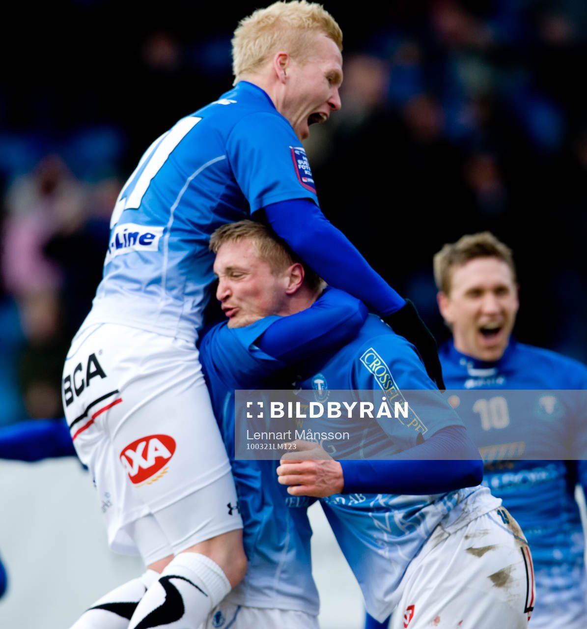 Fredrik Jensen och Mattias Adelstam, Trelleborg (jubel)