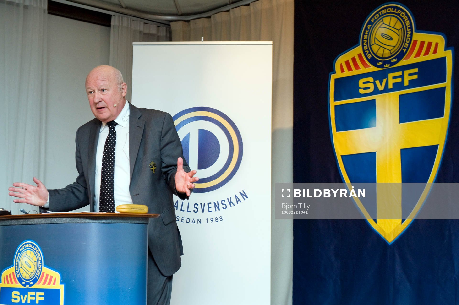 Lars-Åke Lagrell, ordförande, Svenska Fotbollförbundet