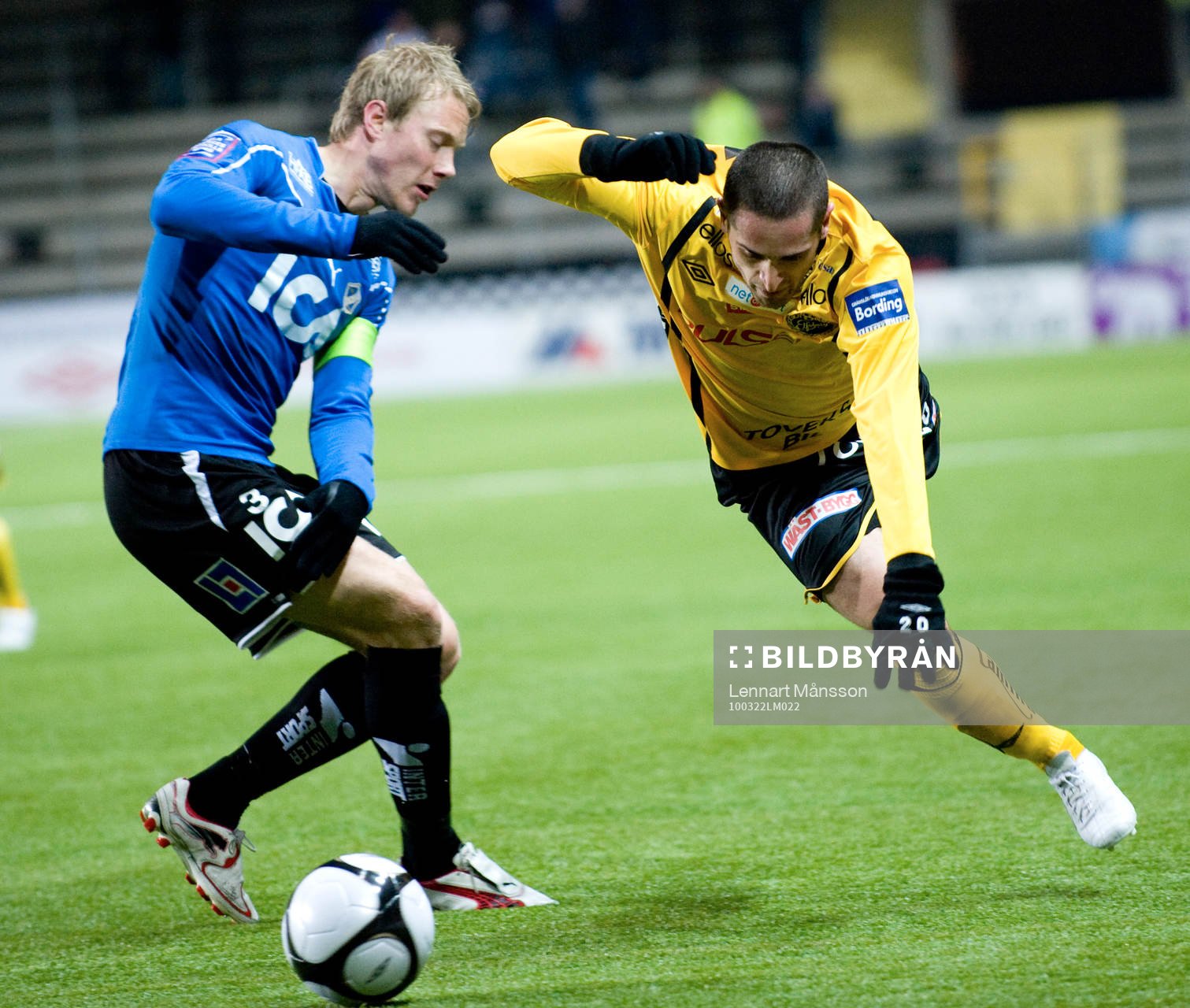 Johnny Lundberg, Halmstad och Emir Bajrami, Elfsborg