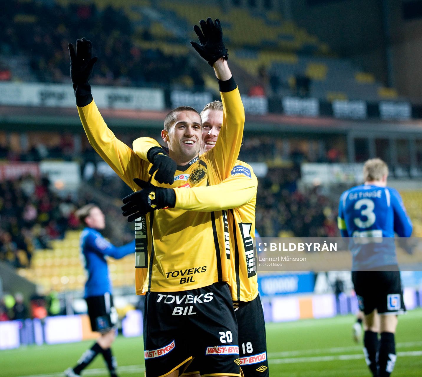 Fredrik Berglund och Emir Bajrami, Elfsborg (jubel)