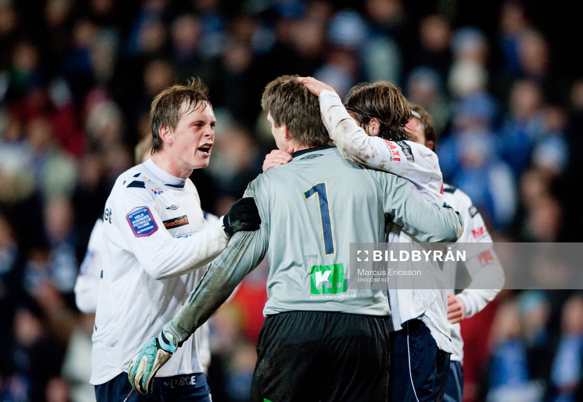Mattias Hugosson, målvakt Gefle (jubel)
