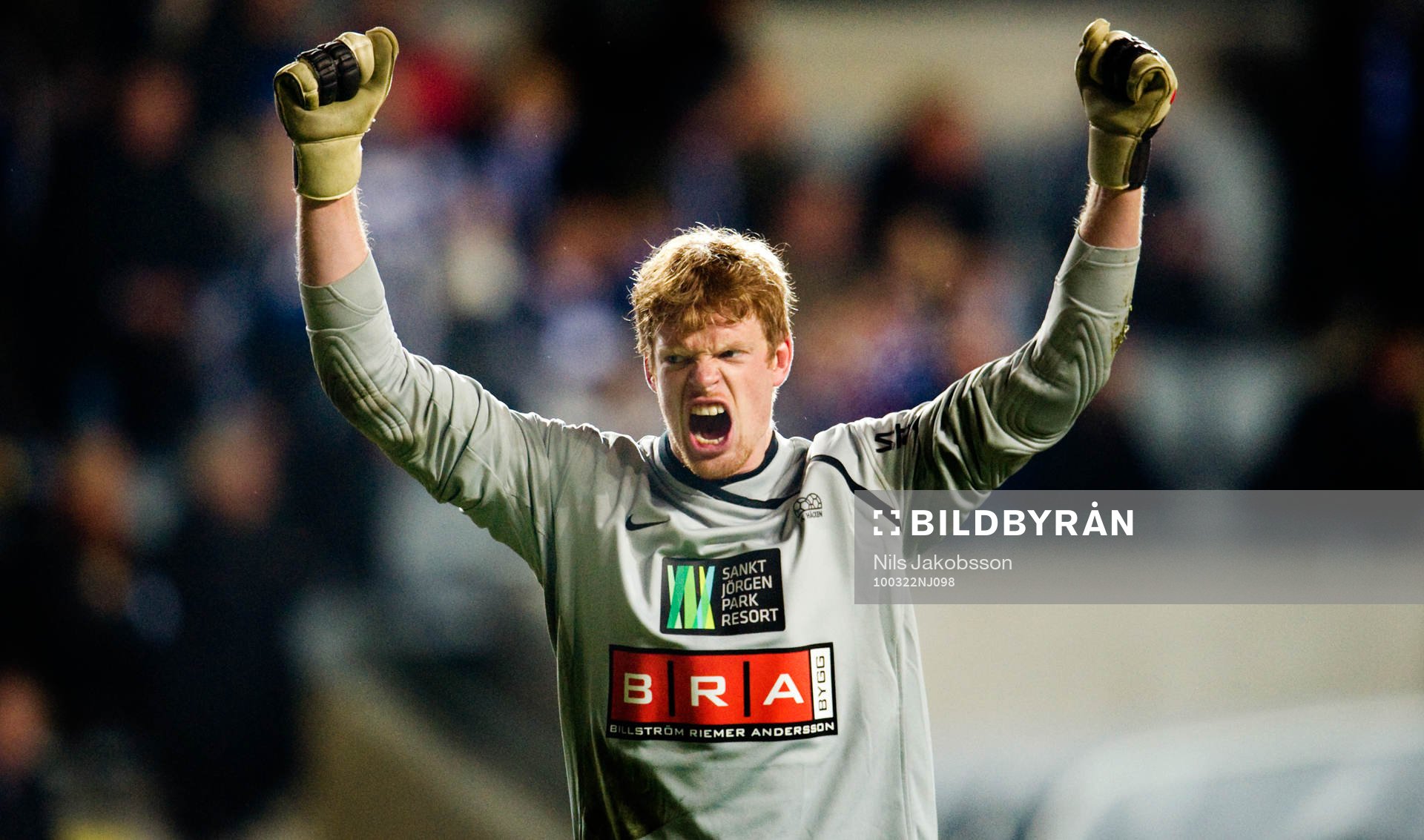 Christoffer Källqvist, målvakt, Häcken, jubel