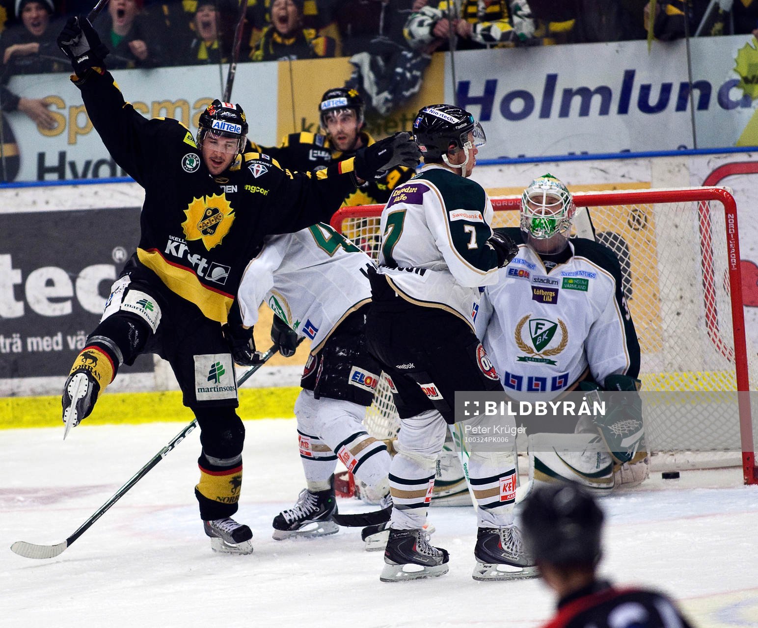 Jimmie Ericsson, Skellefteå kvitterar till 2-2, glädje,