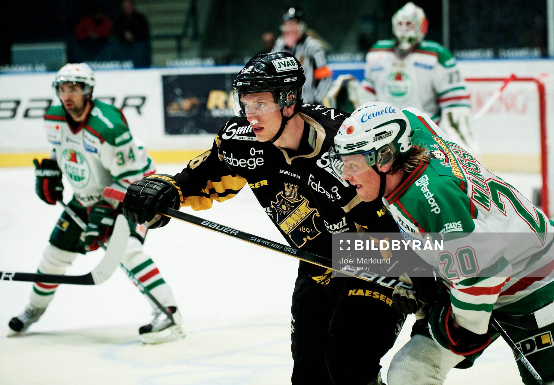 Johan Ryno, AIK, och Mathias Månsson, Rögle