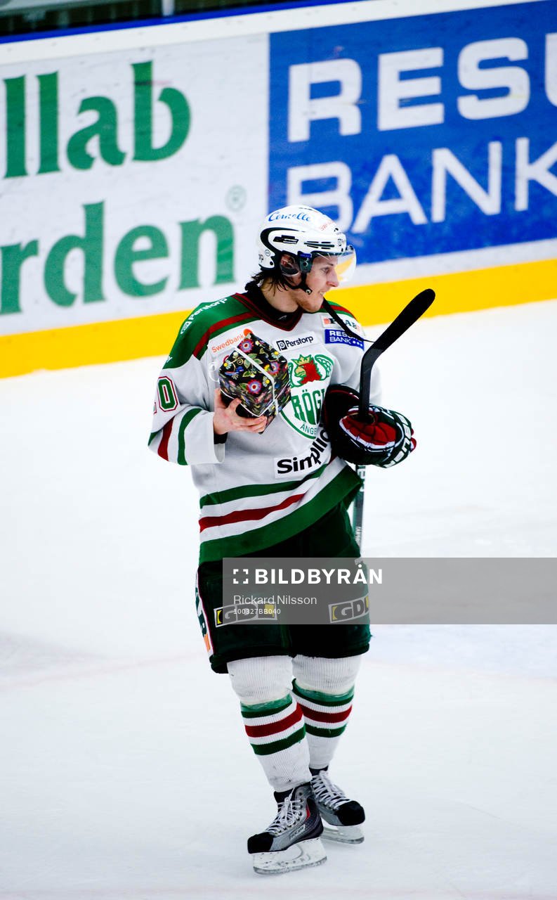 Mario Kempe, Rögle, bjöd på en dansshow