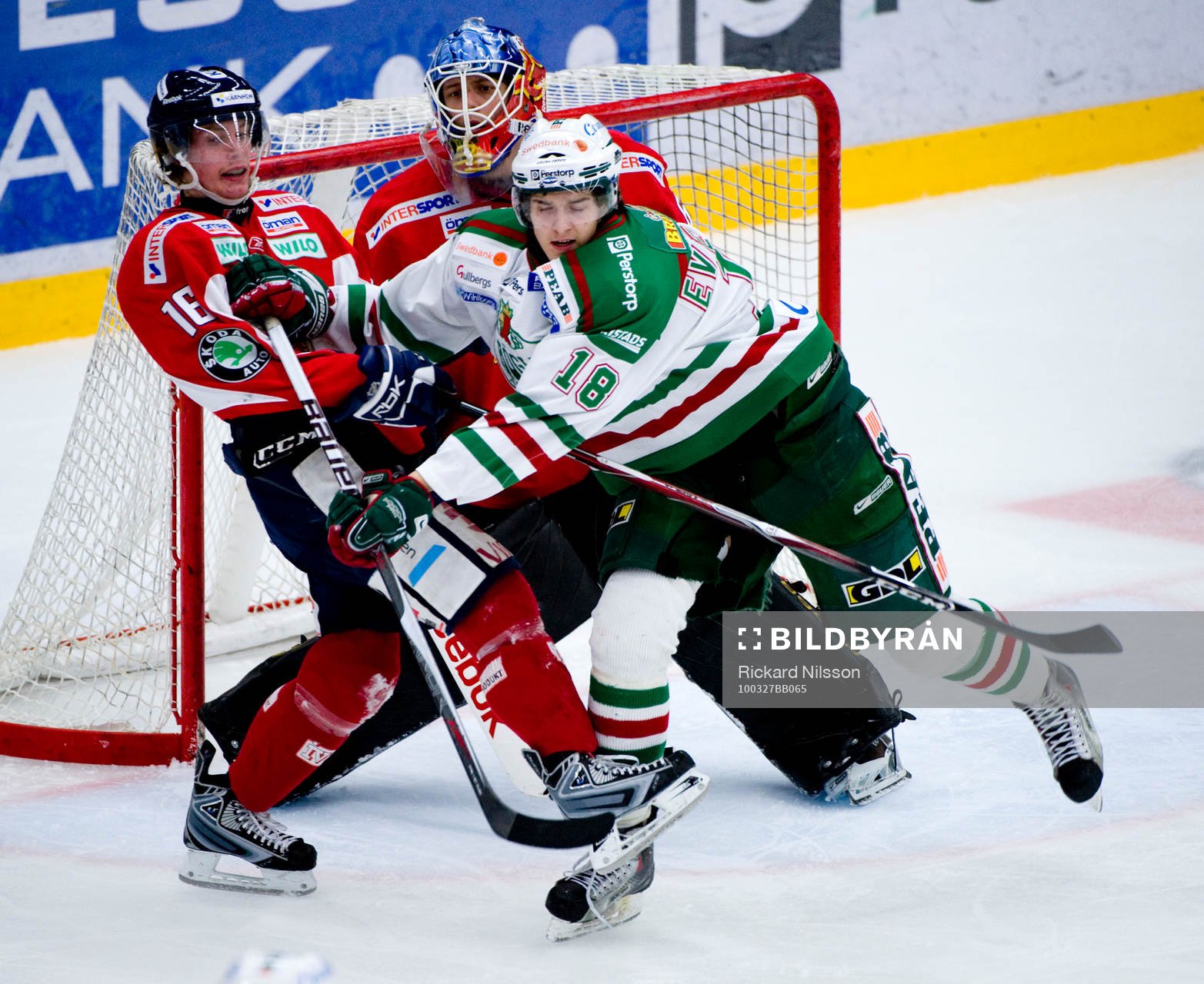 Dennis Everberg, Rögle. Niclas Burström och Oscar