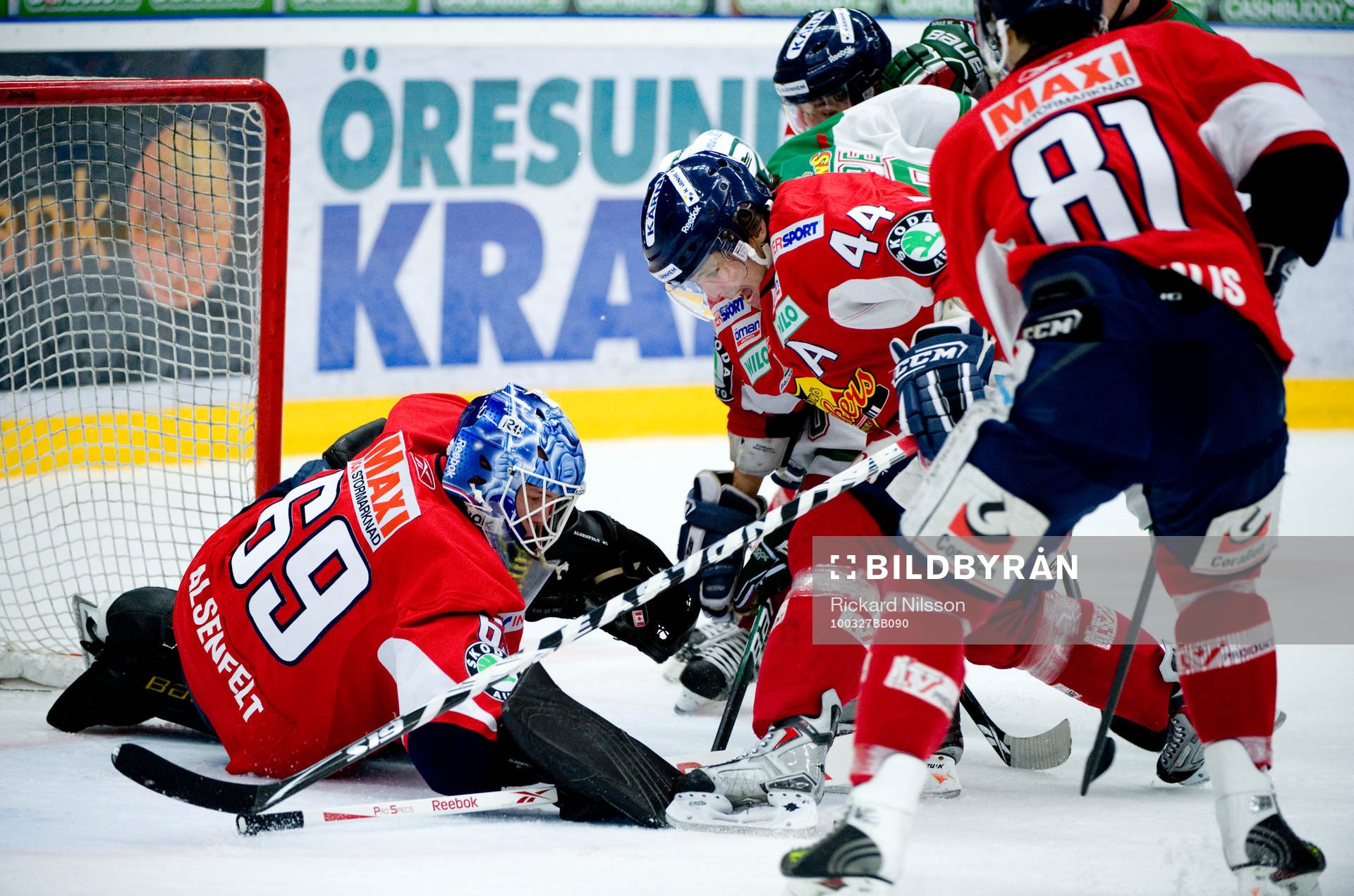 Oscar Ahlsenfelt, målvakt och Josh Macnevin, Växjö