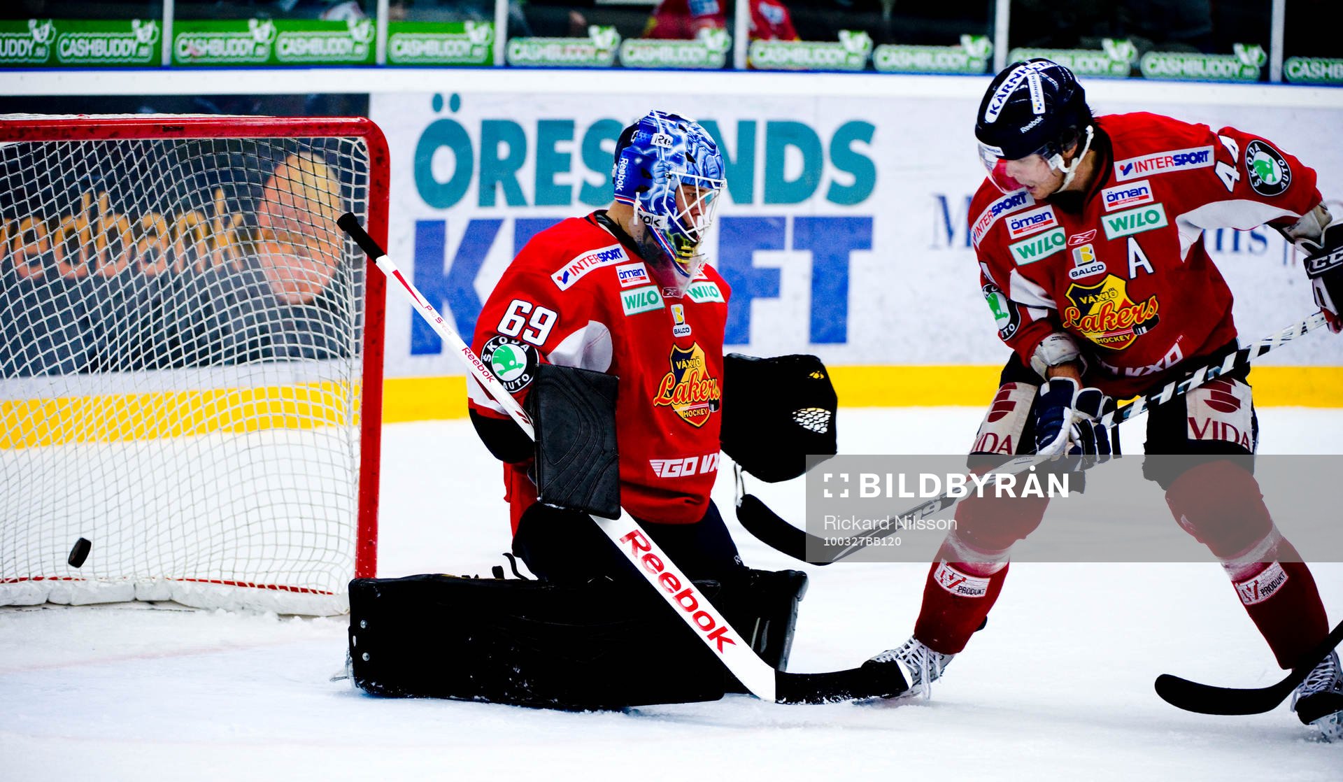 Oscar Ahlsenfelt, målvakt, Växjö och Josh Macnevin,