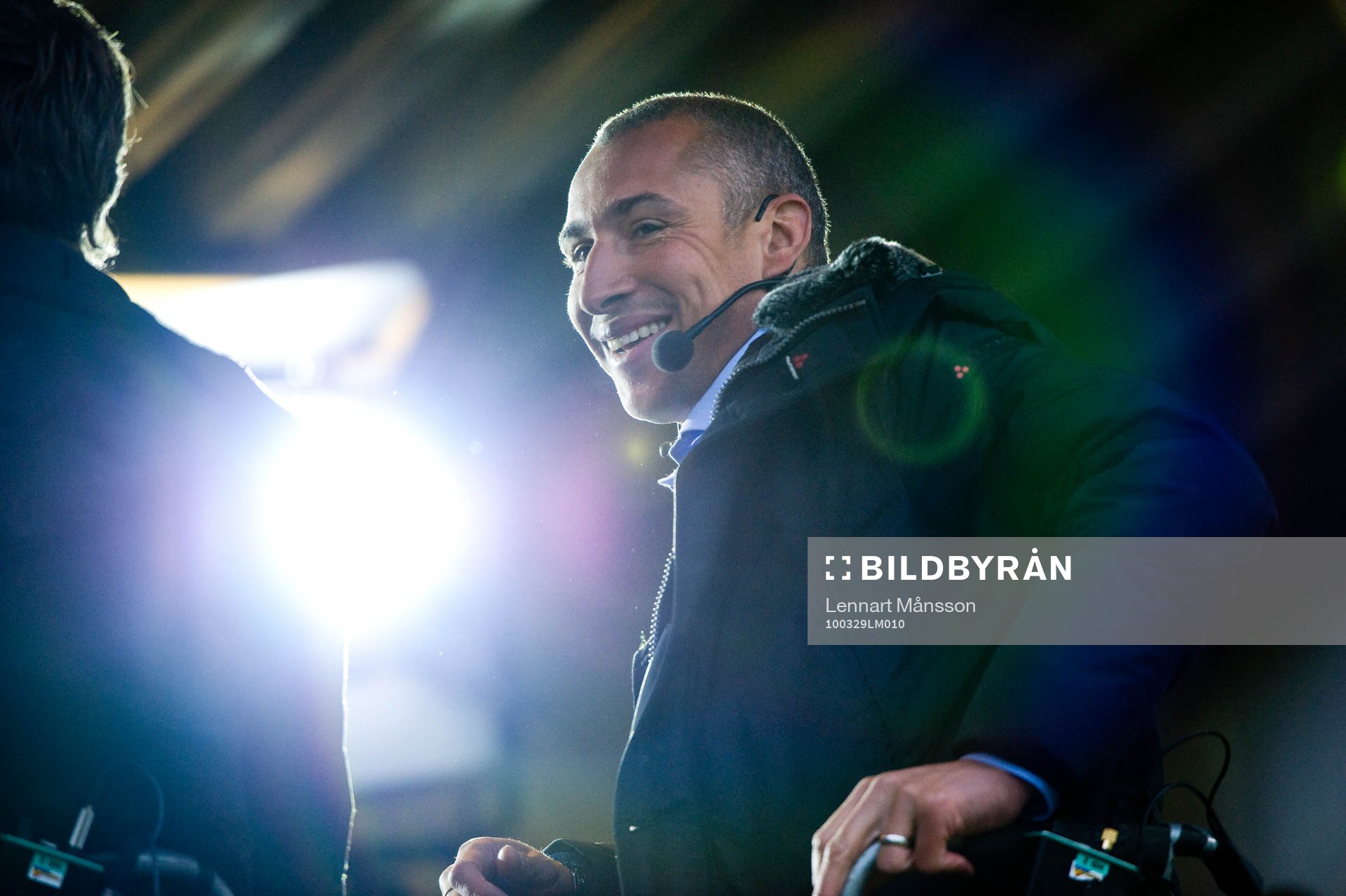 Henrik Larsson i TV-studion