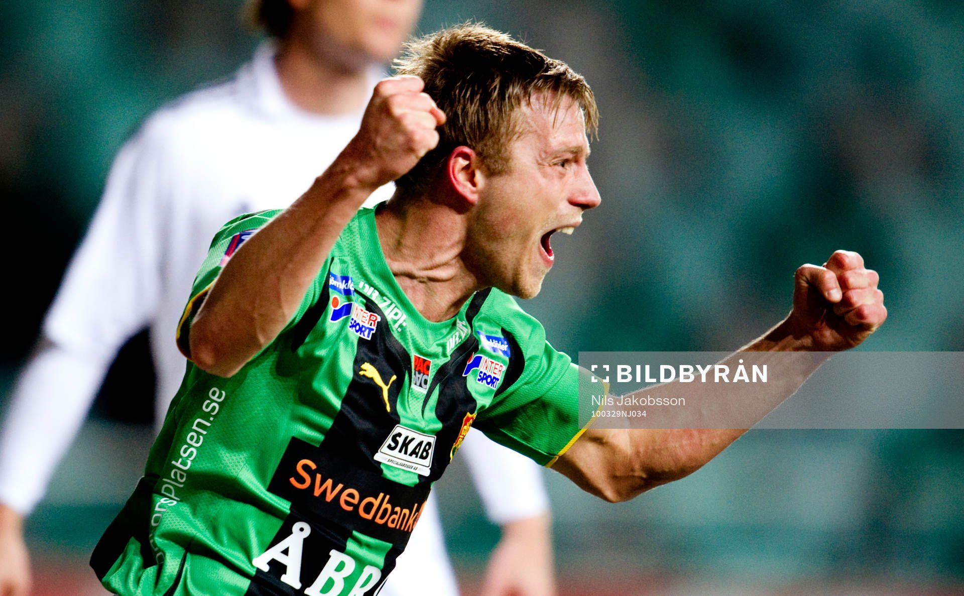  Joel Johansson, GAIS, jubel.