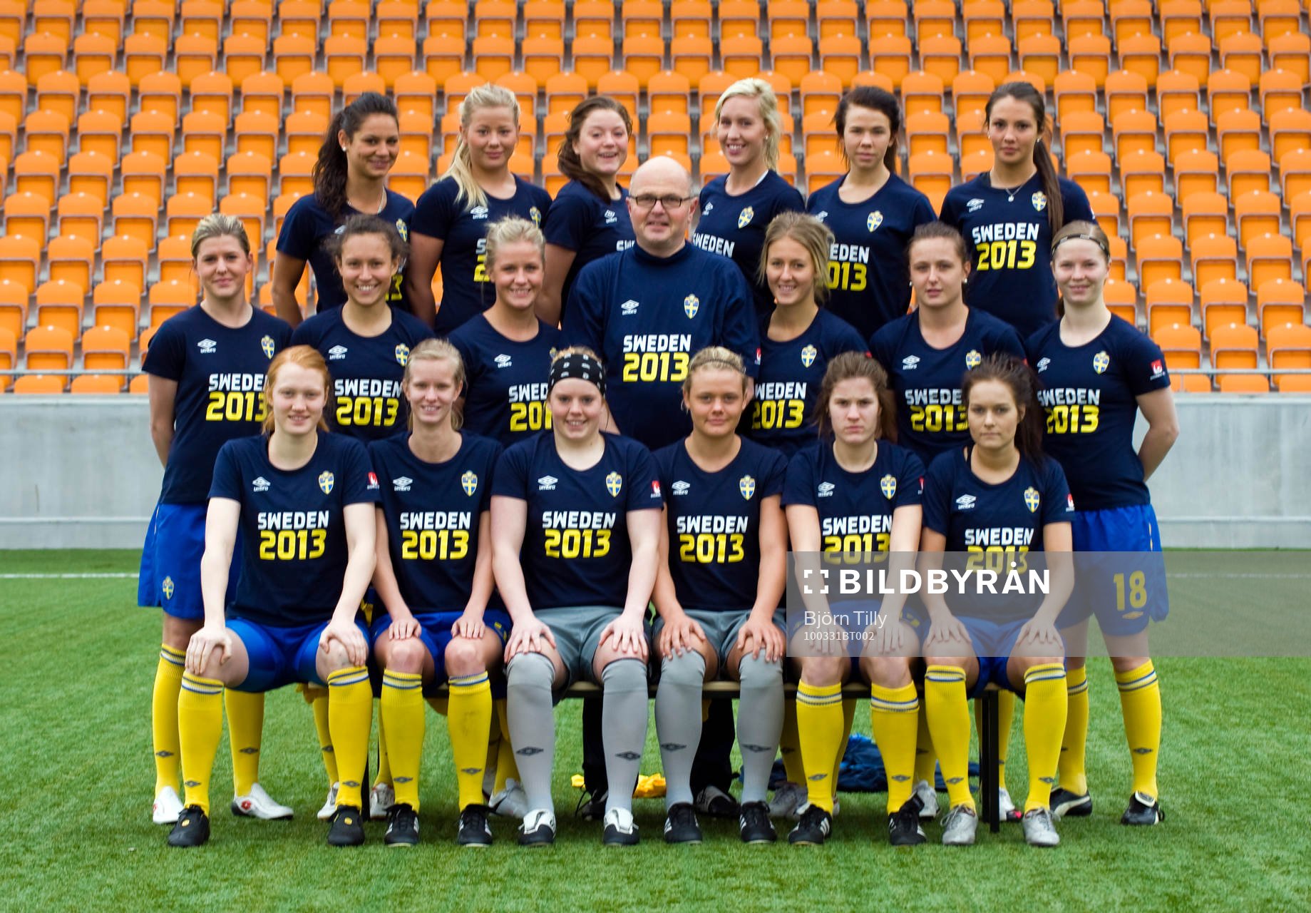 Fotboll, F19/91, Lagbild, Sverige