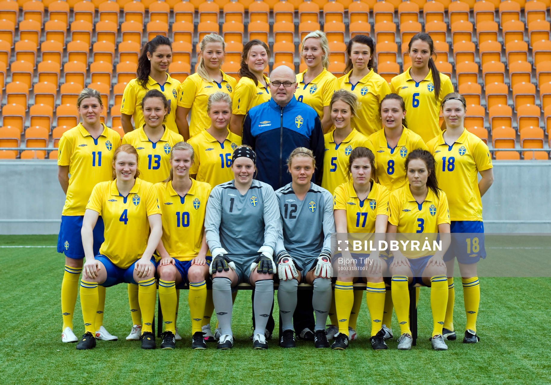 Fotboll, F19/91, Lagbild, Sverige