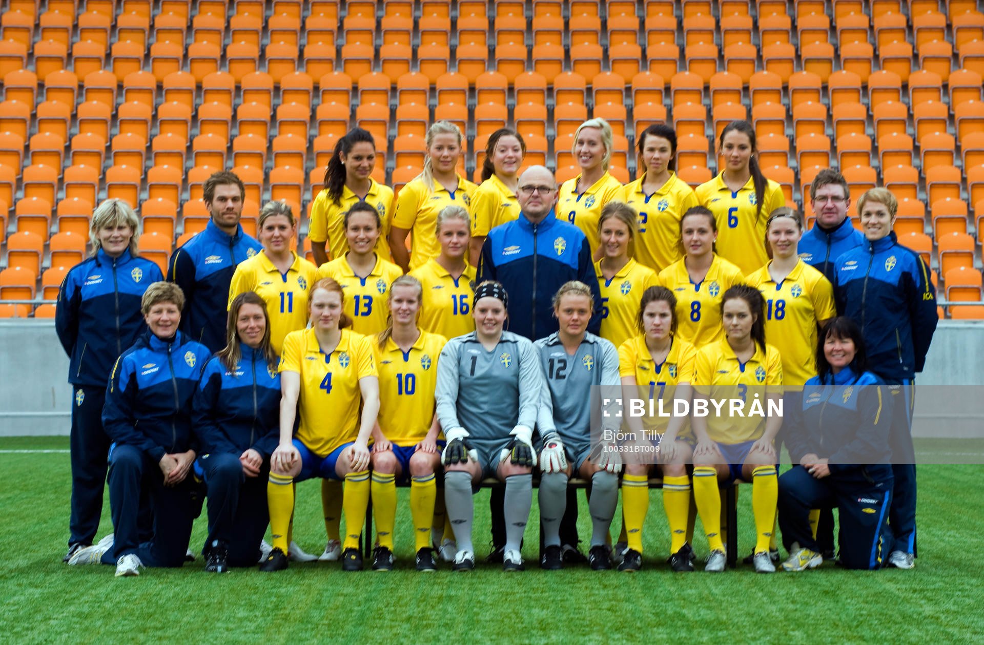 Fotboll, F19/91, Lagbild, Sverige