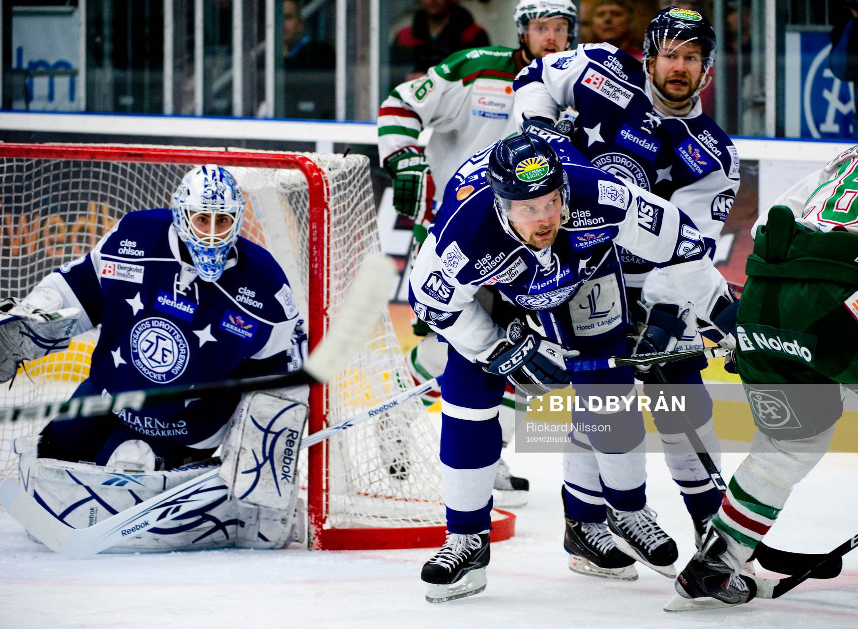 Kimmo Lotvonen och Joacim Eriksson, målvakt, Leksand