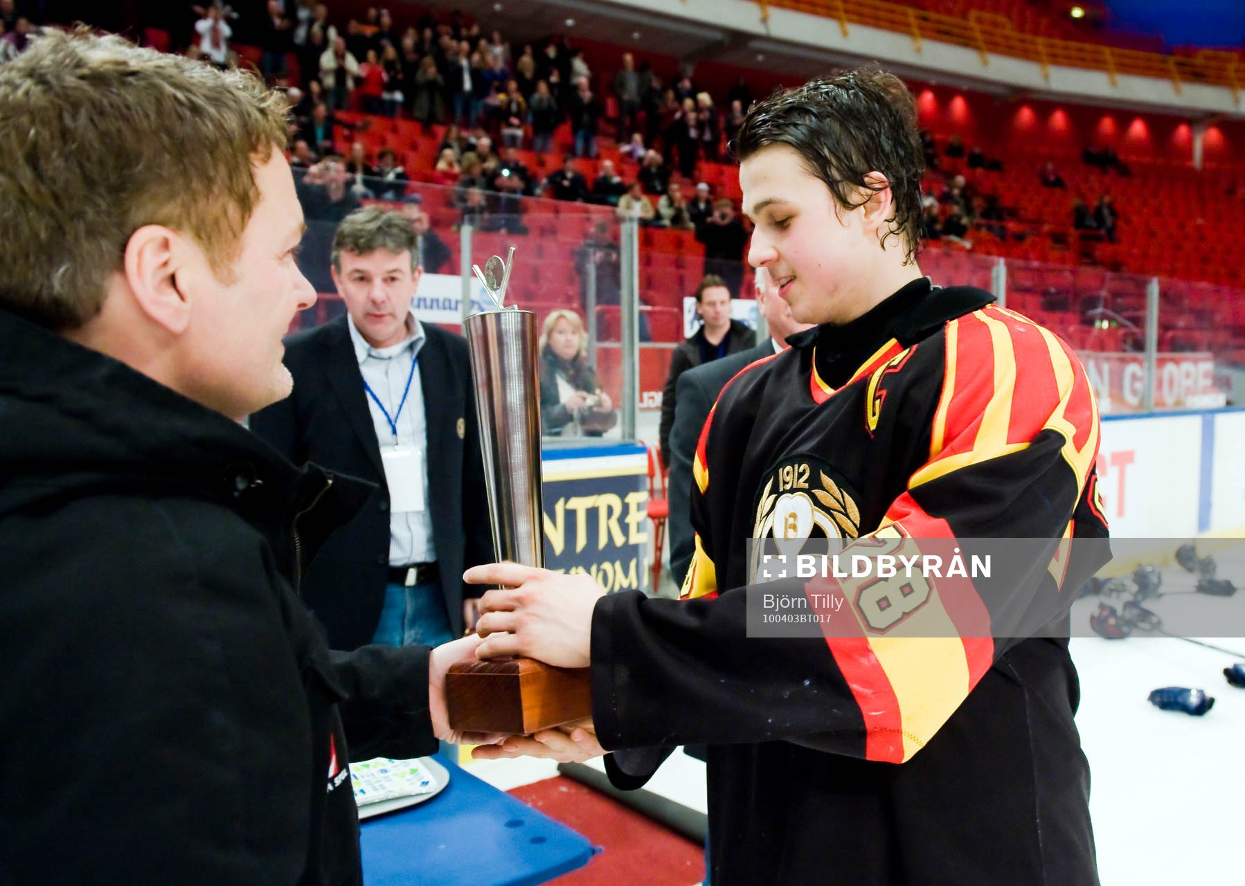 Alexander Sågström, Brynäs tar emot JSM pokalen