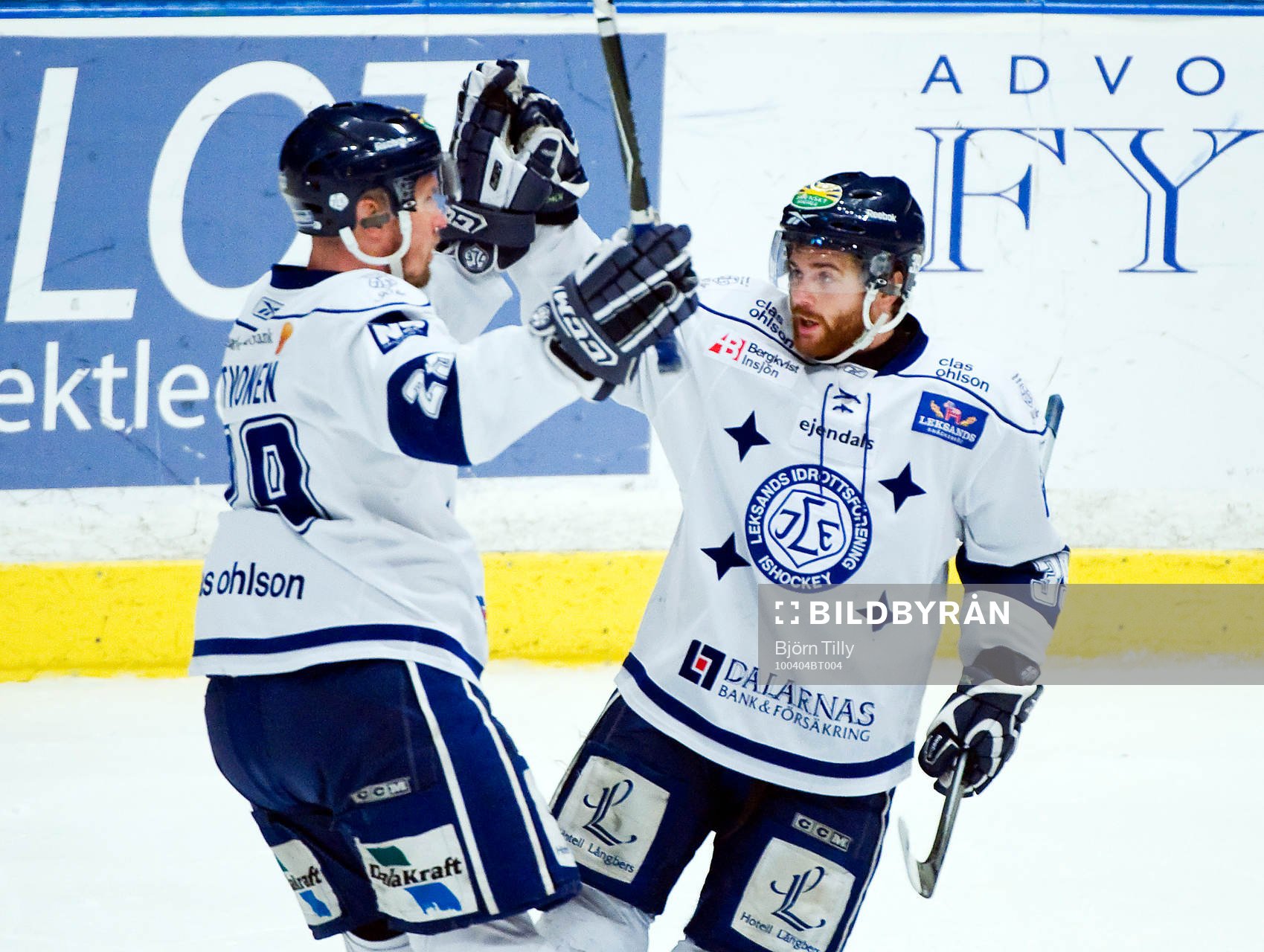 Kimmo Lotvonen och Daniel Hermansson, Leksand, jubel