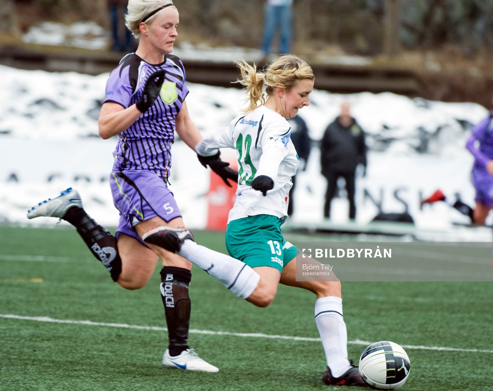 Nilla Fischer, Malmö och Johanna Andersson, Hammarby