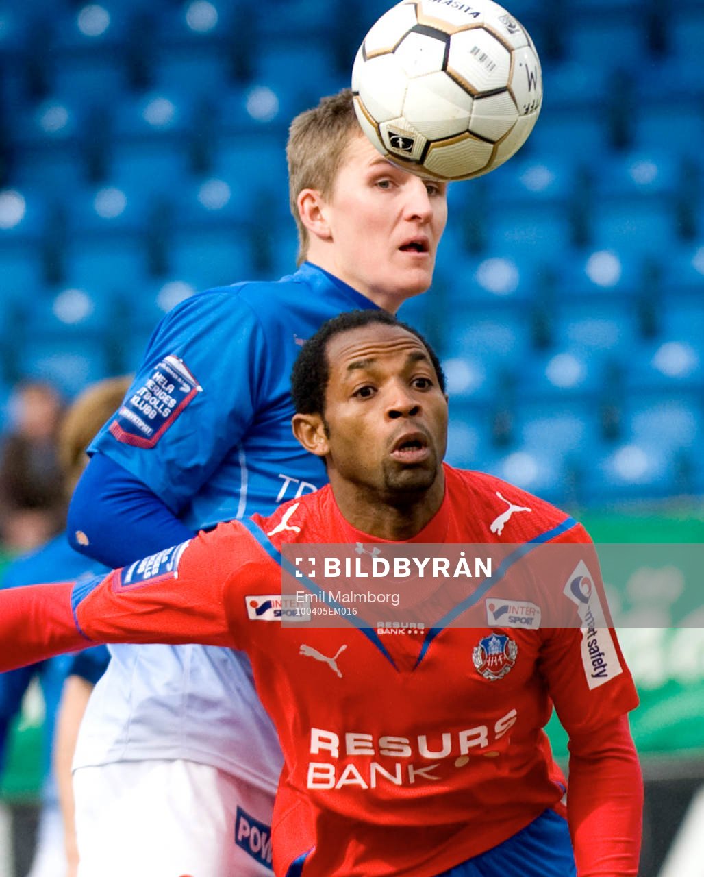 Peter Abelsson, Trelleborg och René Makondele, Helsingborg