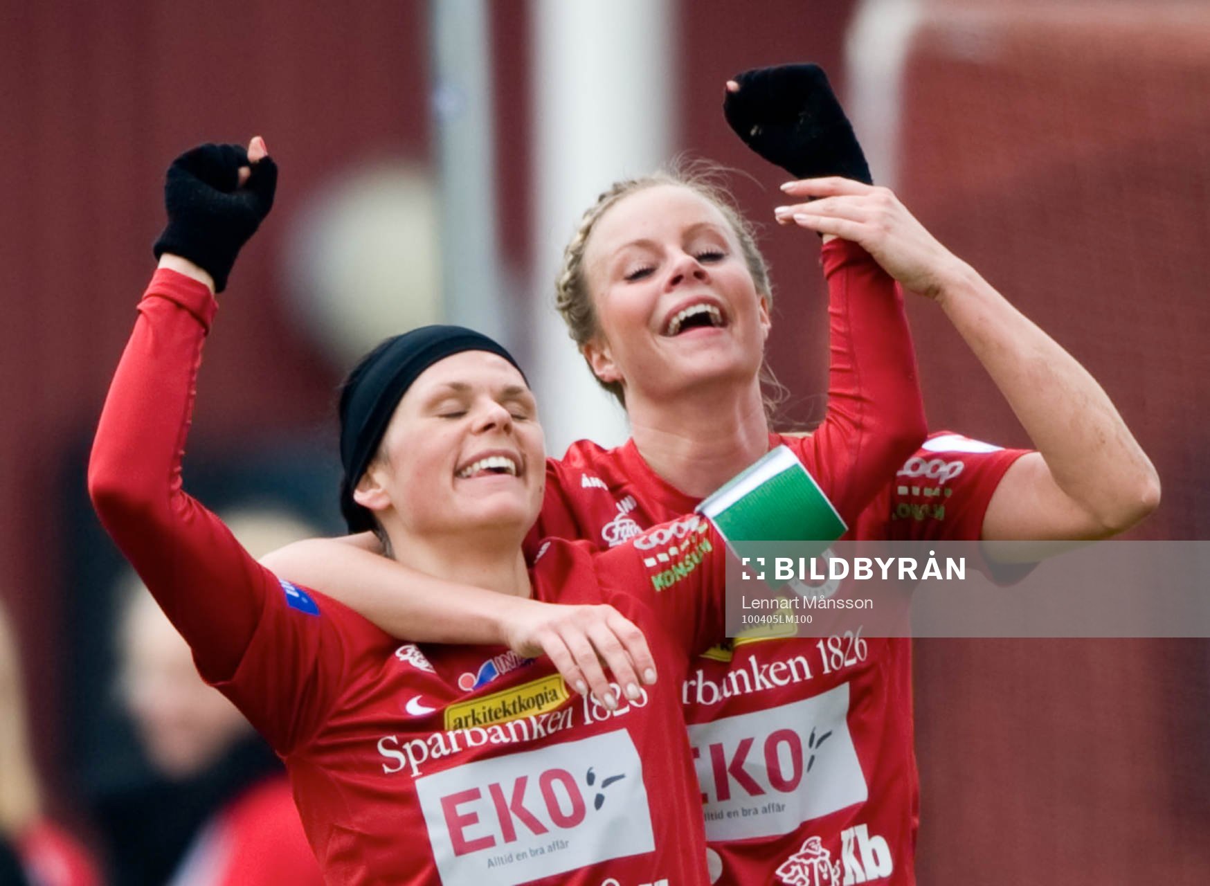  2-0 Susanne Moberg, jubel.