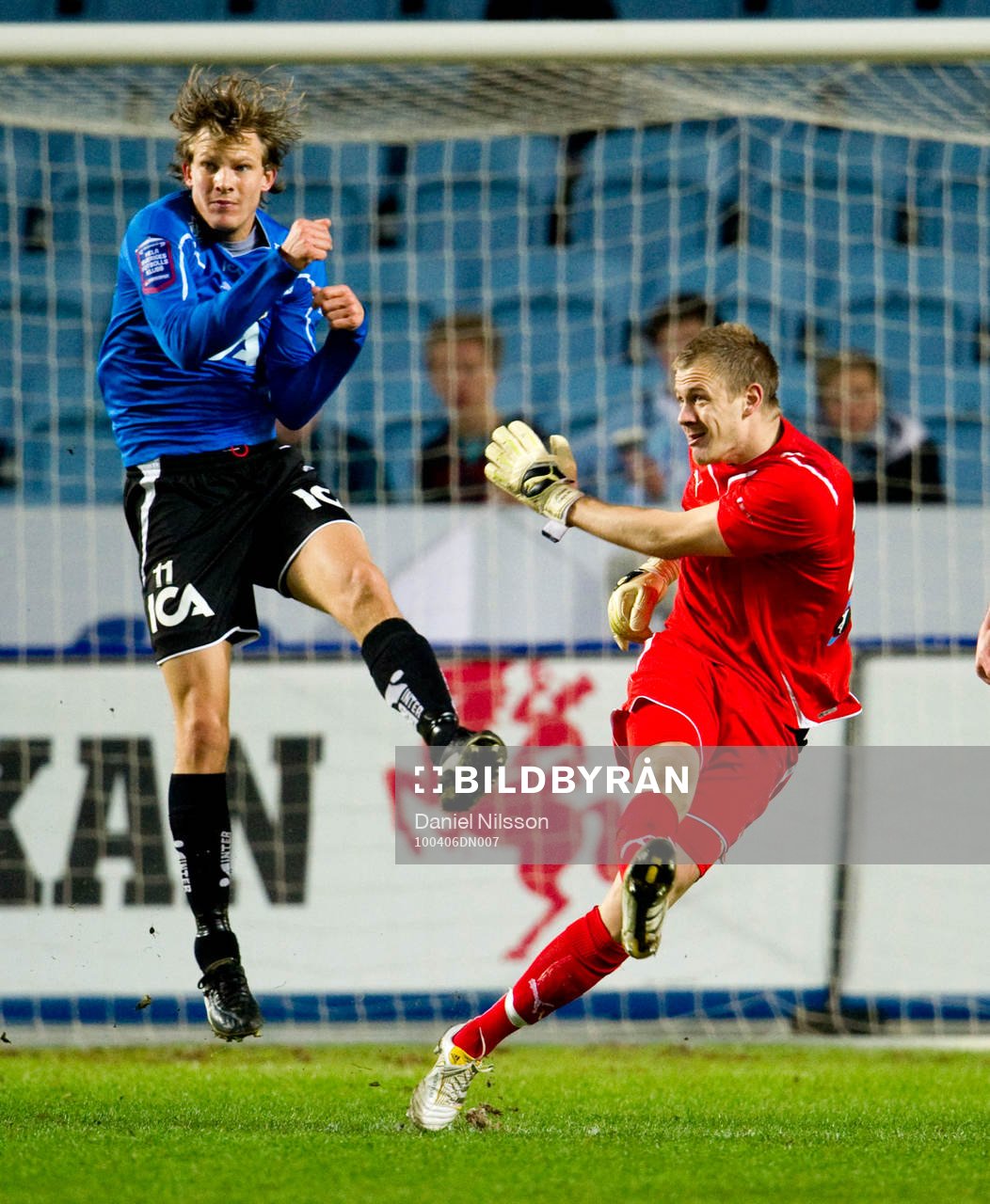 Alexander Prent, Halmstad och Johan Dahlin, målvakt Malmö