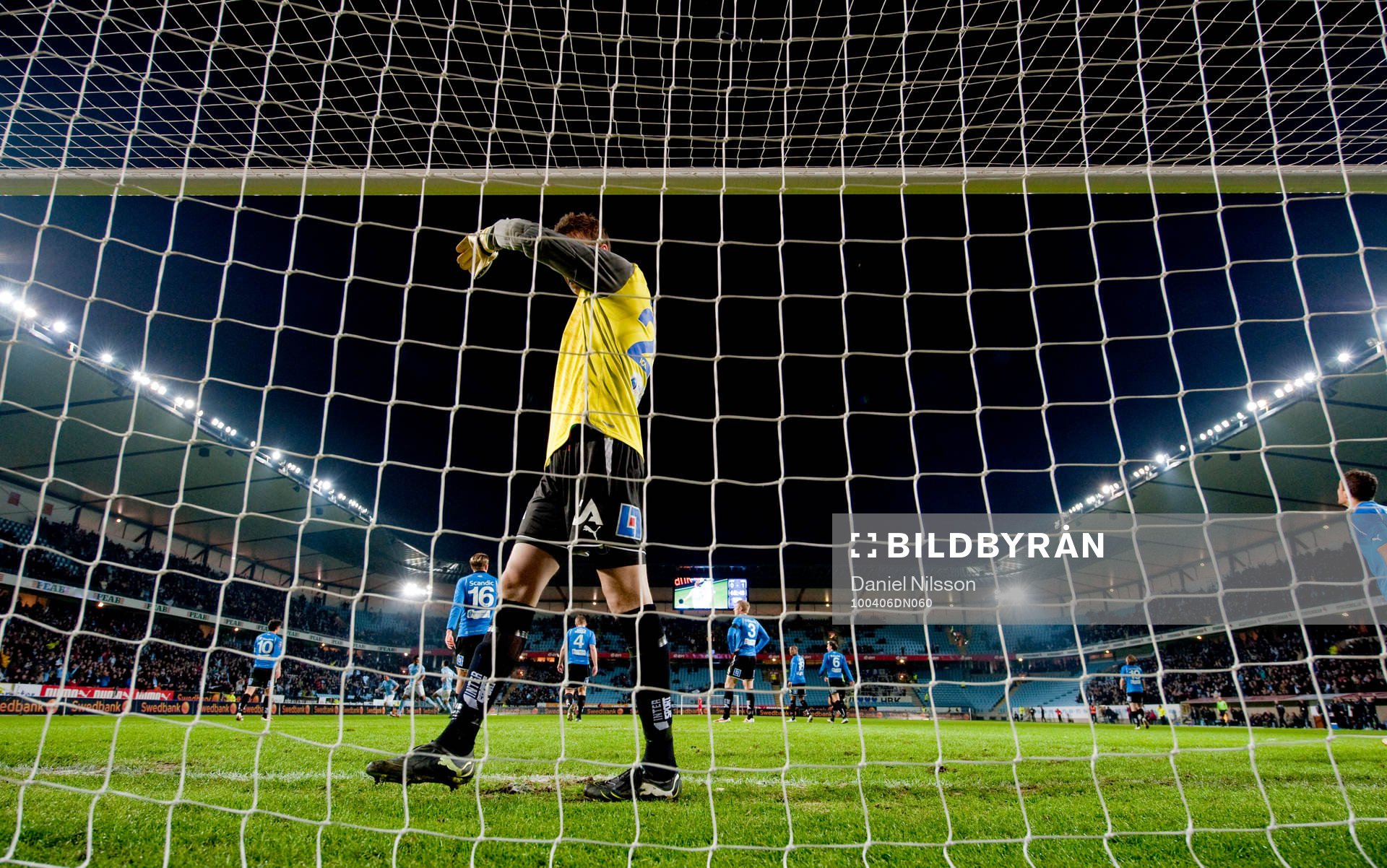 Robin Malmkvist, målvakt Halmstad. Swedbank stadion,