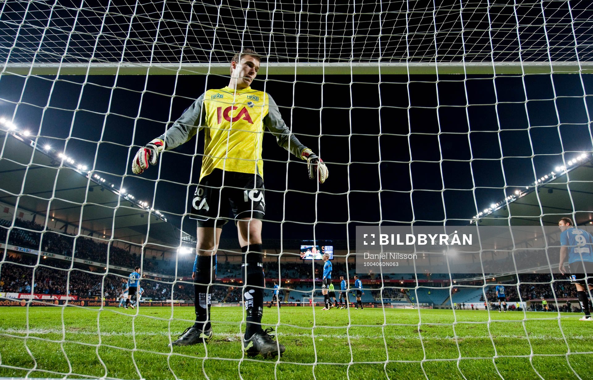 Robin Malmkvist, målvakt Halmstad. Swedbank stadion,
