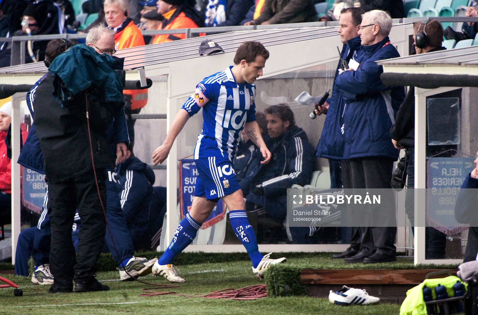 Tobias Hysén, IFK Göteborg, lämnar plan