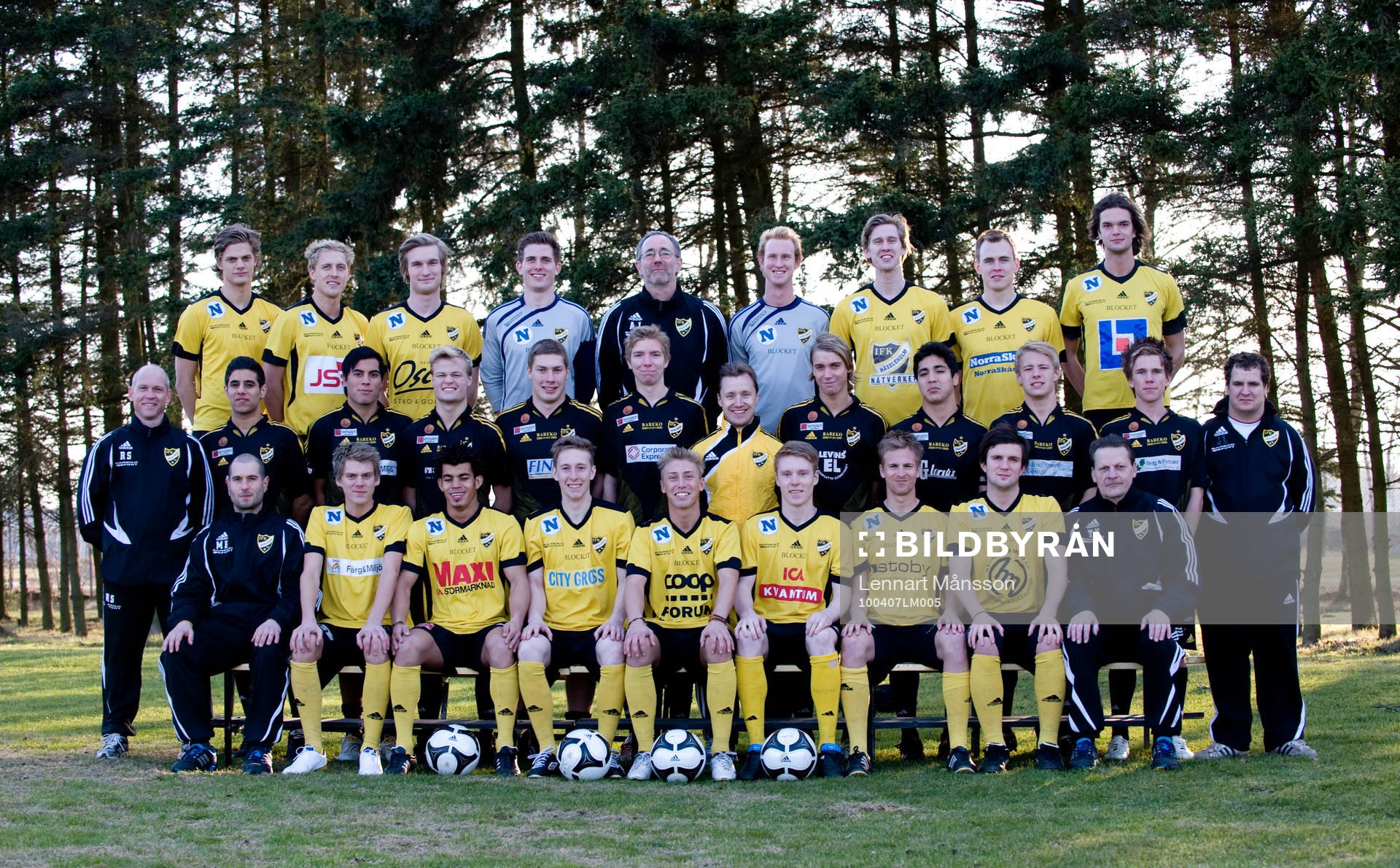 Fotboll, IFK Hässleholm, lagbild