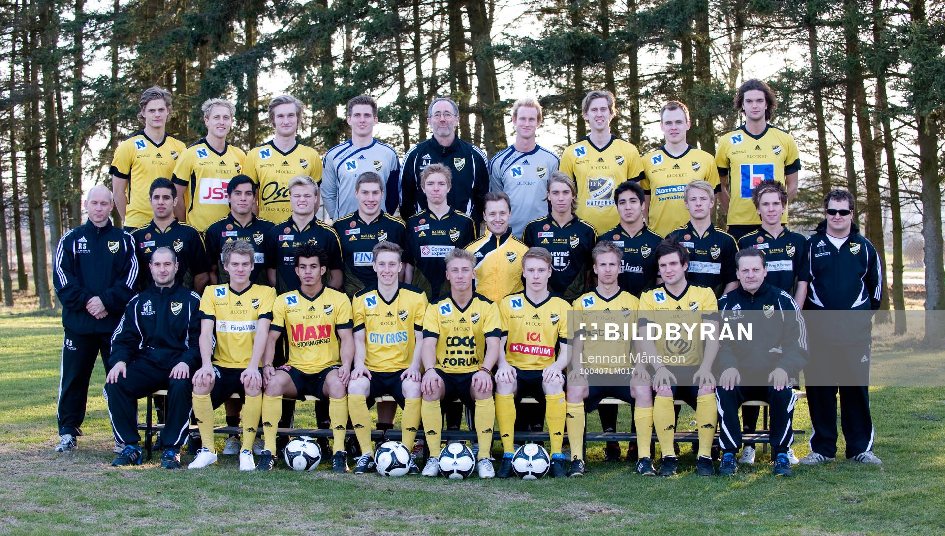 Fotboll, IFK Hässleholm, lagbild