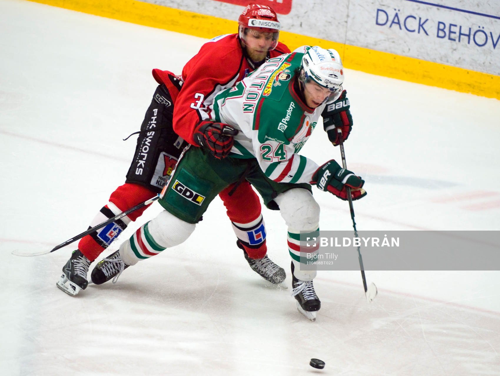 Julius Larsson, Almtuna och Jeremy Colliton, Rögle