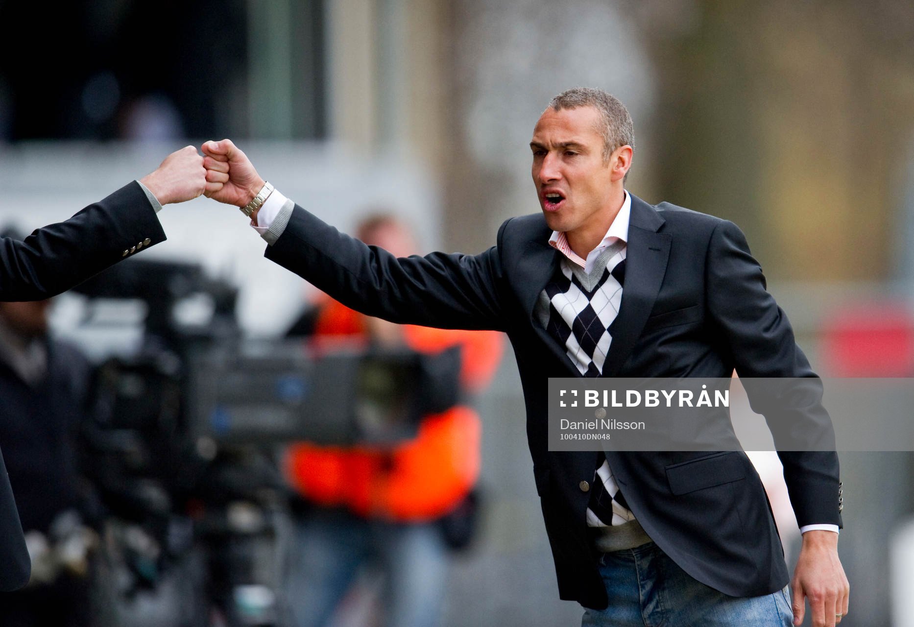 Henrik Larsson, tränare jubel