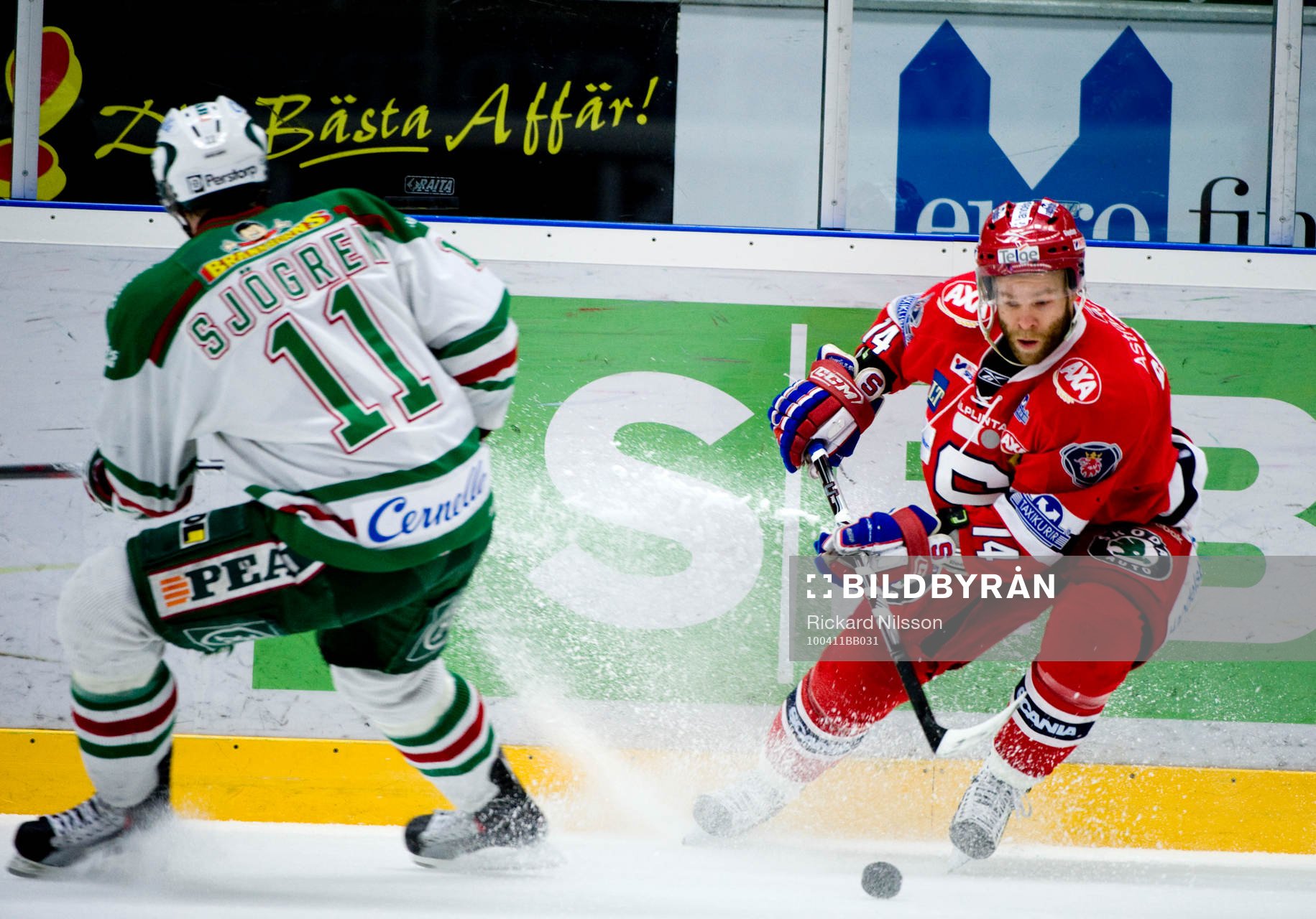 Robert Carlsson, Södertäöje och Mattias Sjögren, Rögle
