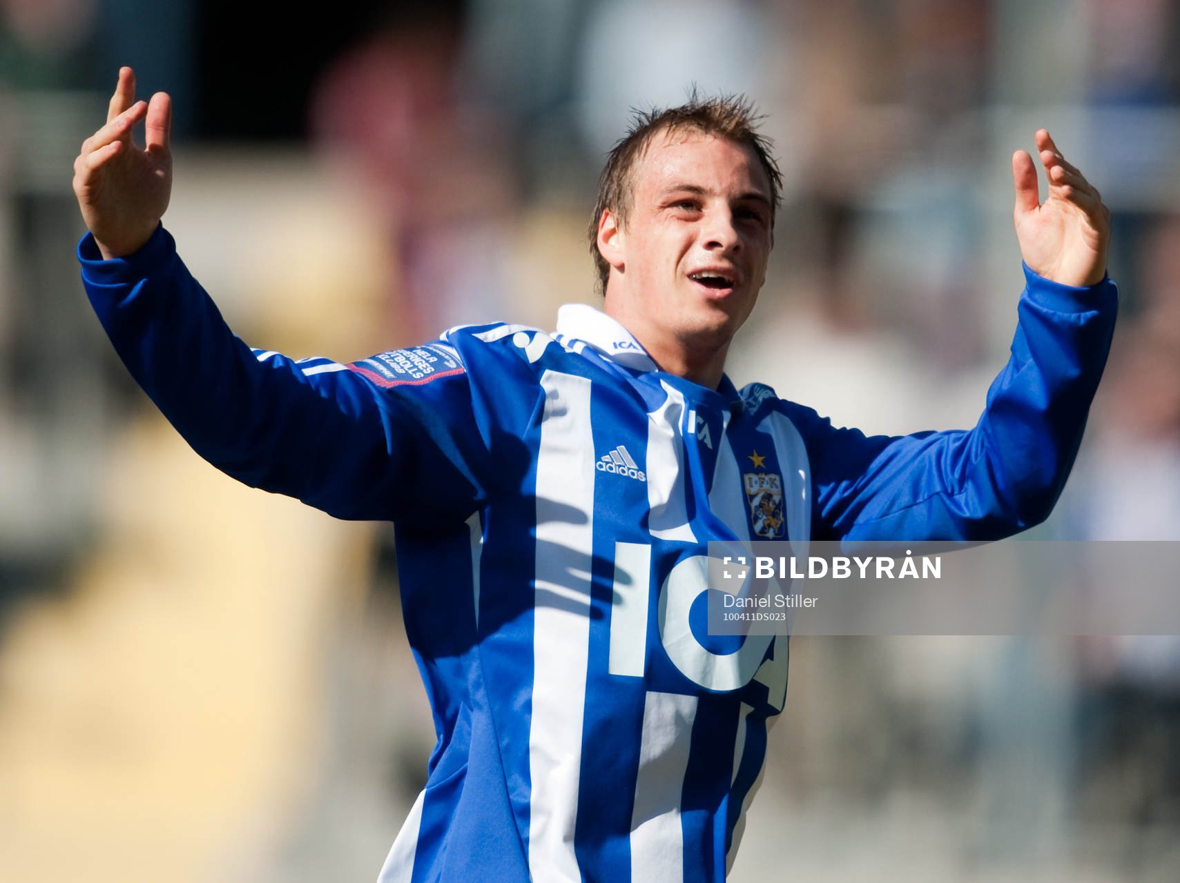 Pär Eriksson, IFK Göteborg, gör 1-0. Jubel