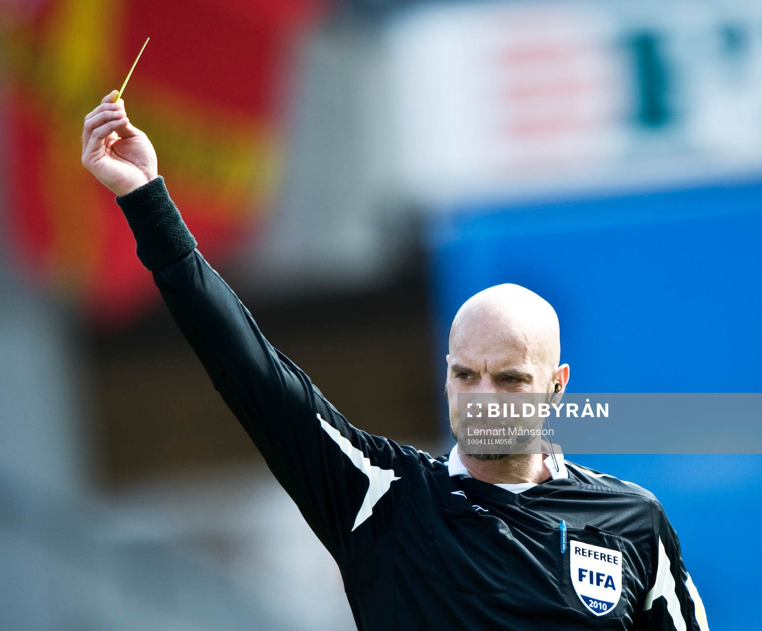 Stefan Johannesson, domare, gult kort, varning