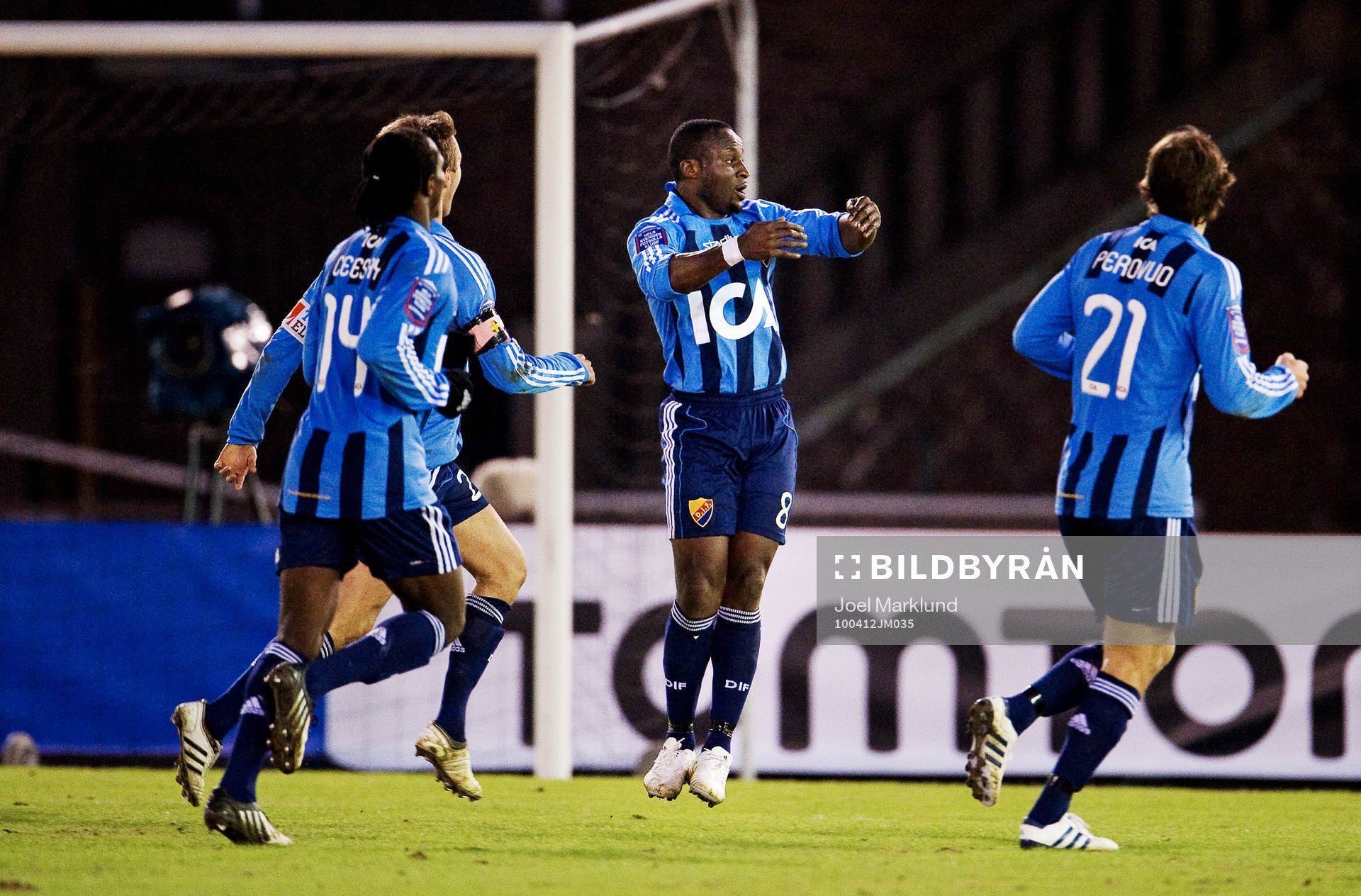 Prince Ikpe Ekong, Djurgården, firar