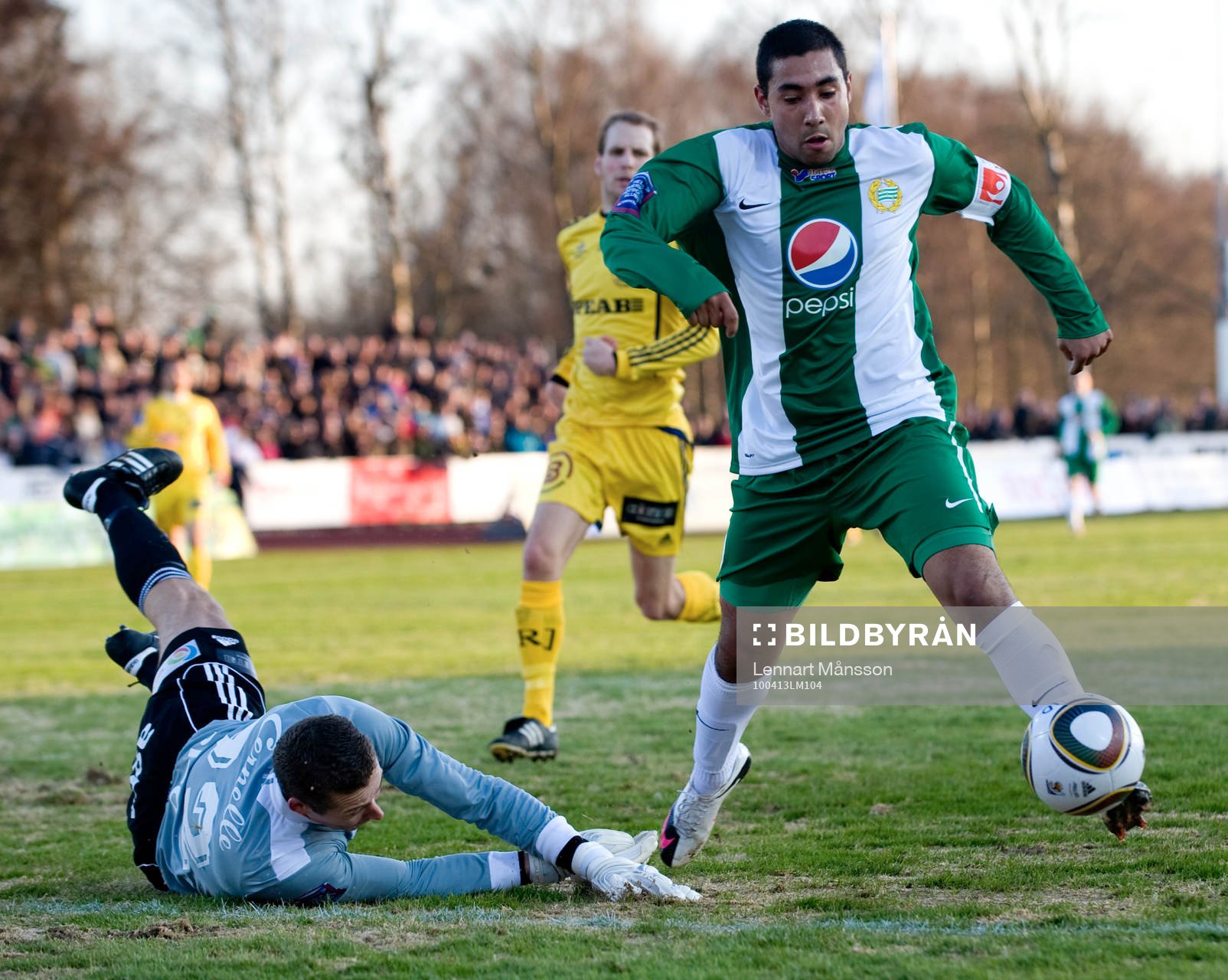 Sebastian Castro-Tello och Daniel Andersson, målvakt,