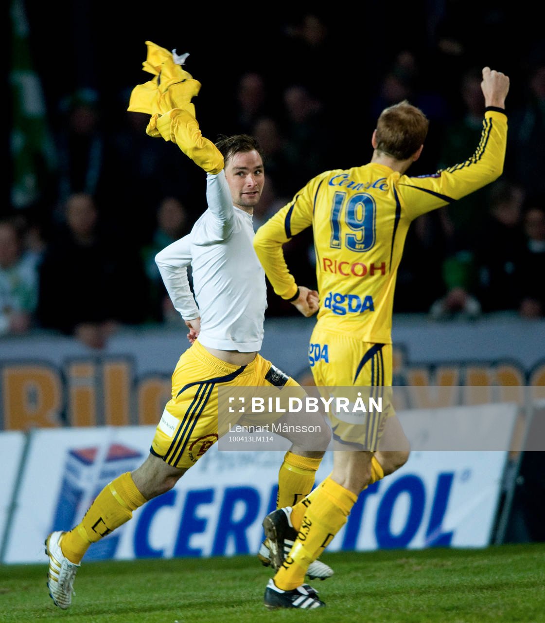 Patrtik Larsson, jubel